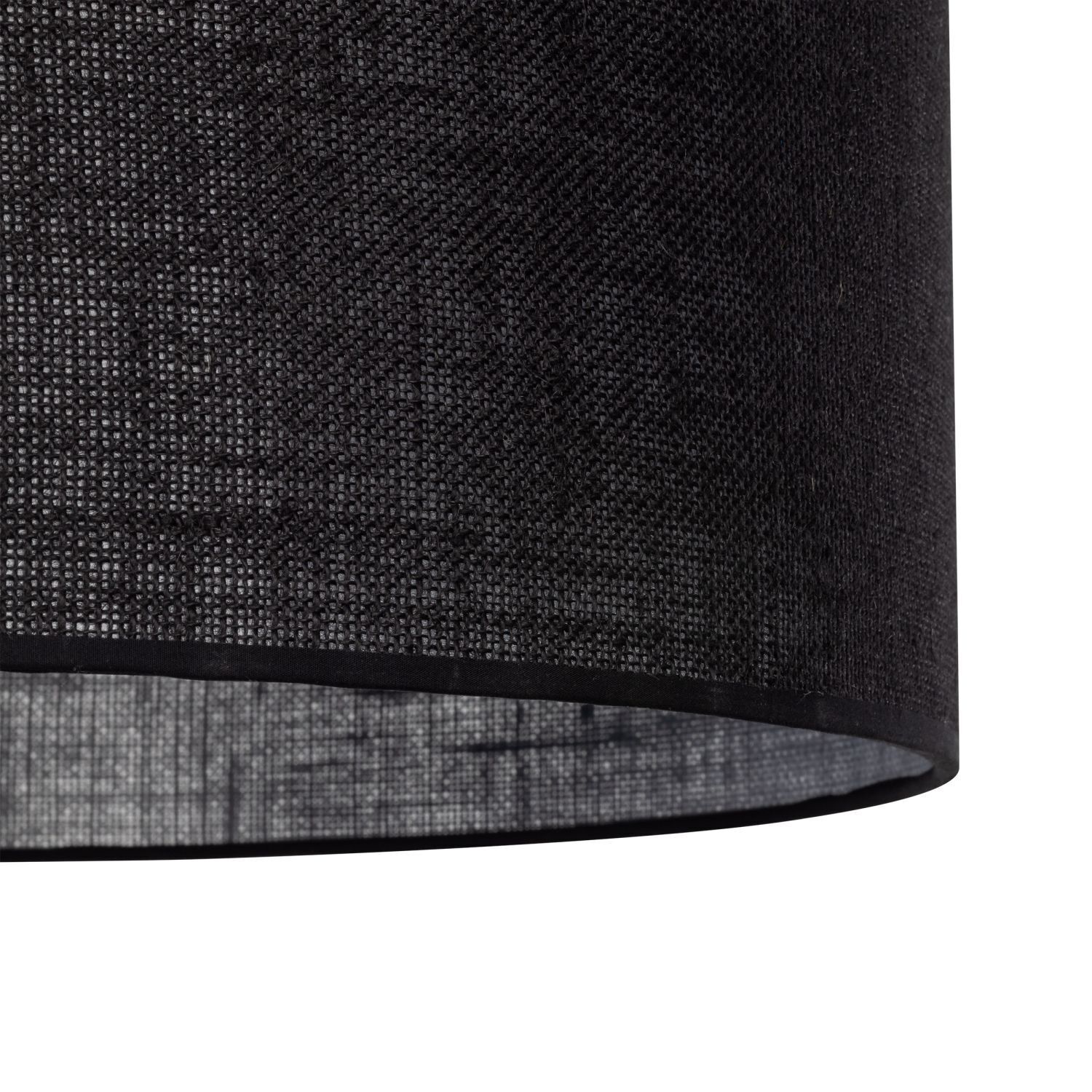 Hängelampe Schwarz Ø 50 cm H: max. 180 cm E27 Stoff