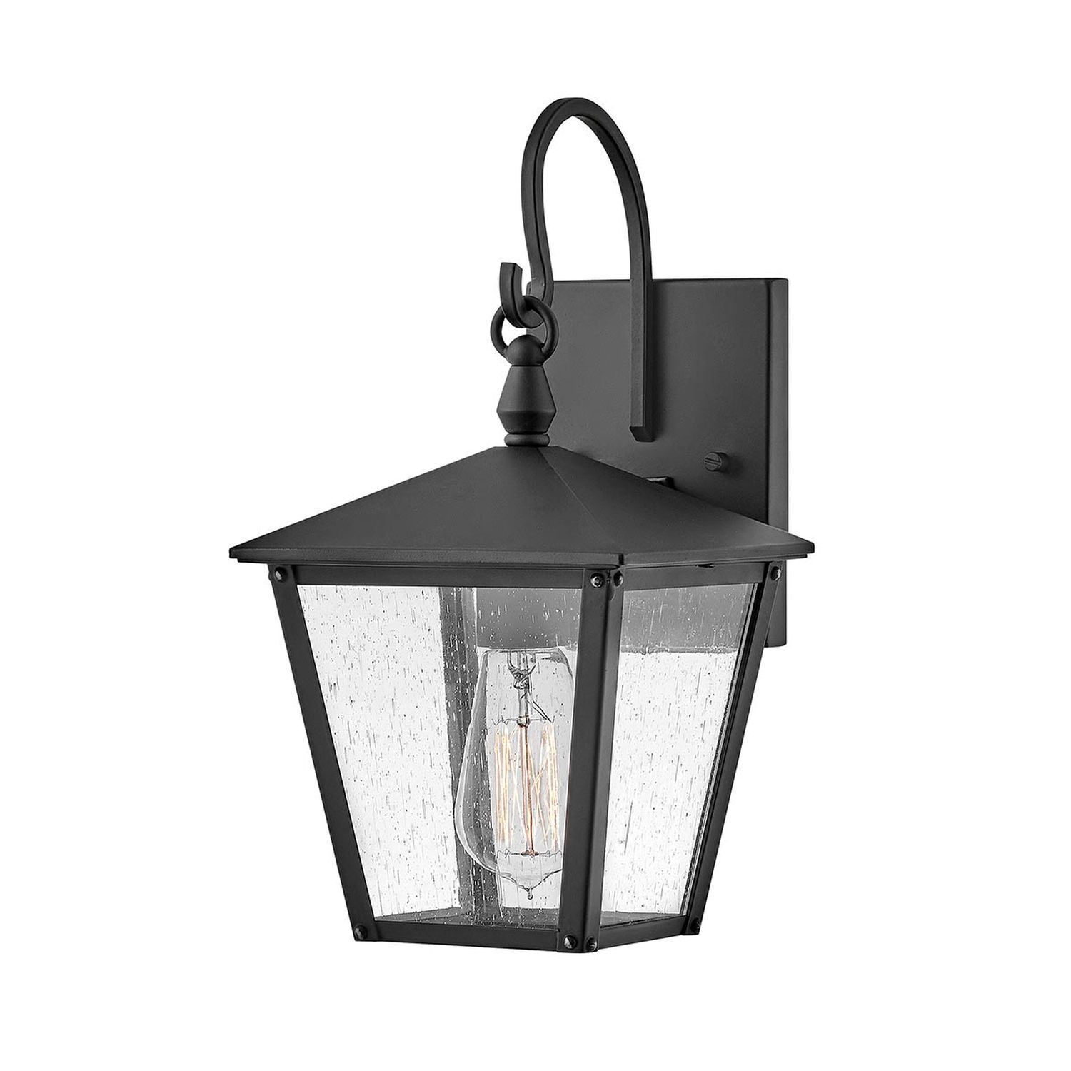 Außenlampe Wand IP44 35,1 cm hoch Schwarz E27 Rustikal