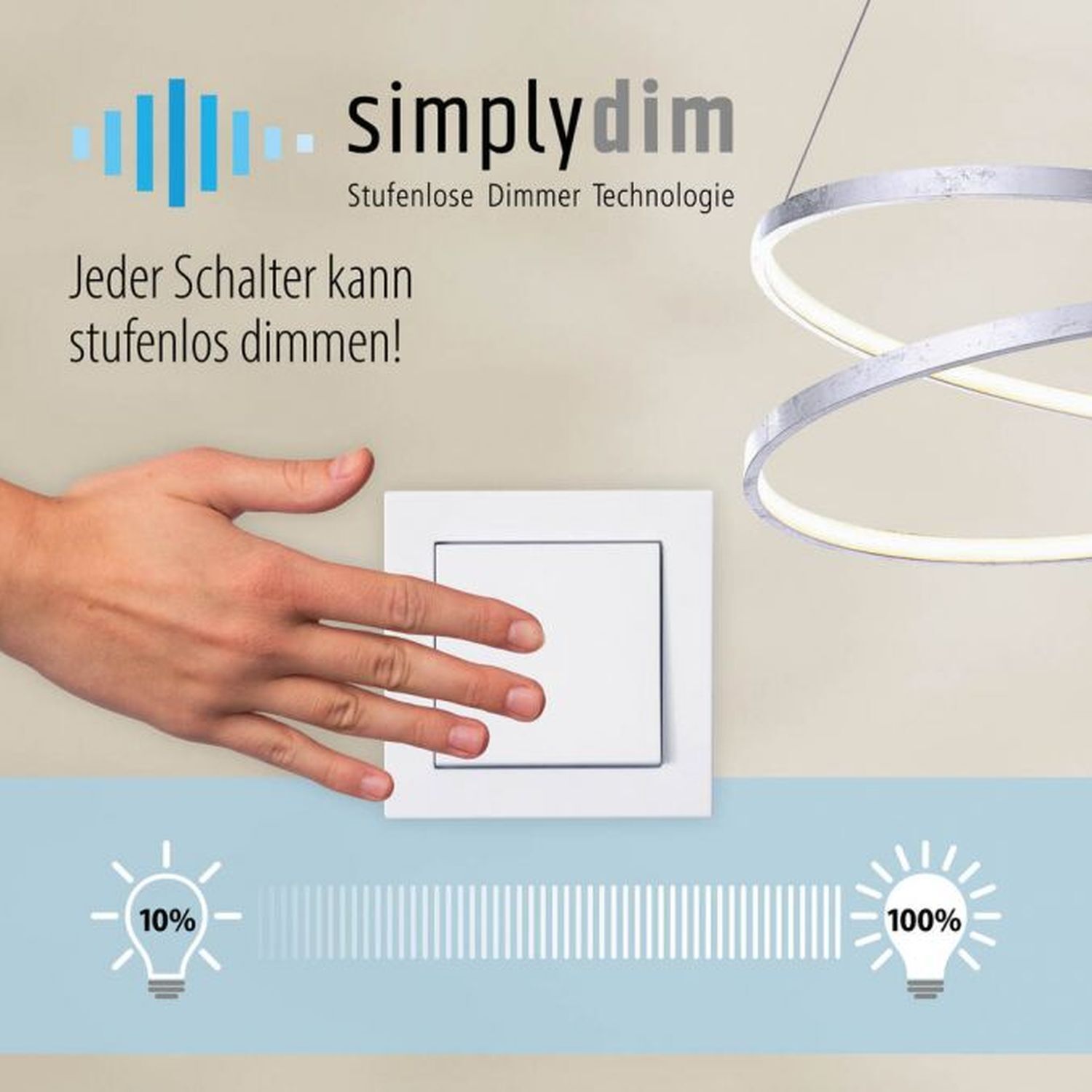 LED Pendelleuchte dimmbar Schwarz 10 W 1330 lm L:99 cm