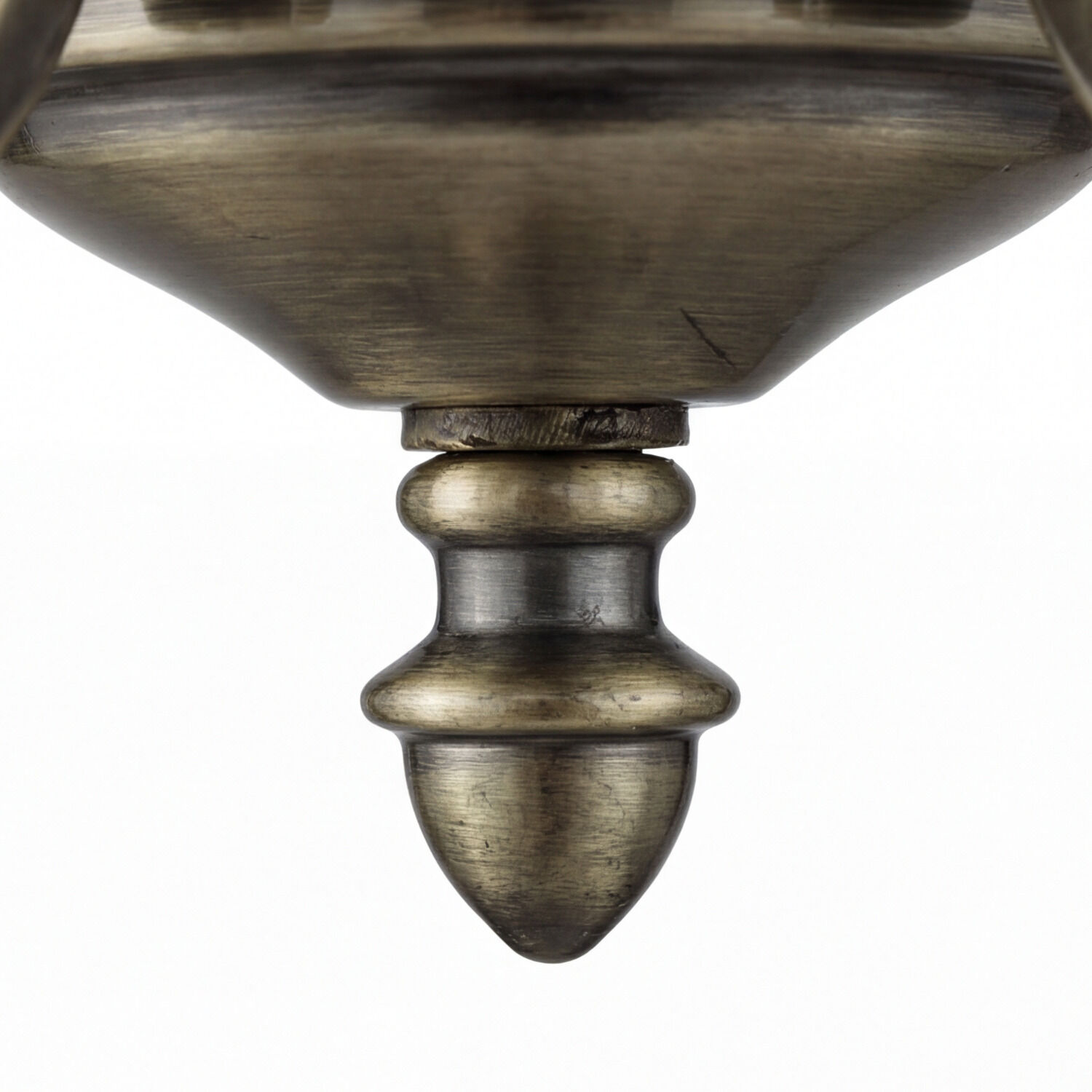 Hängeleuchte rustikal 5-flmg. stuhlbein, metallknopf, antikfinish, bronzeton, industrielle hardware