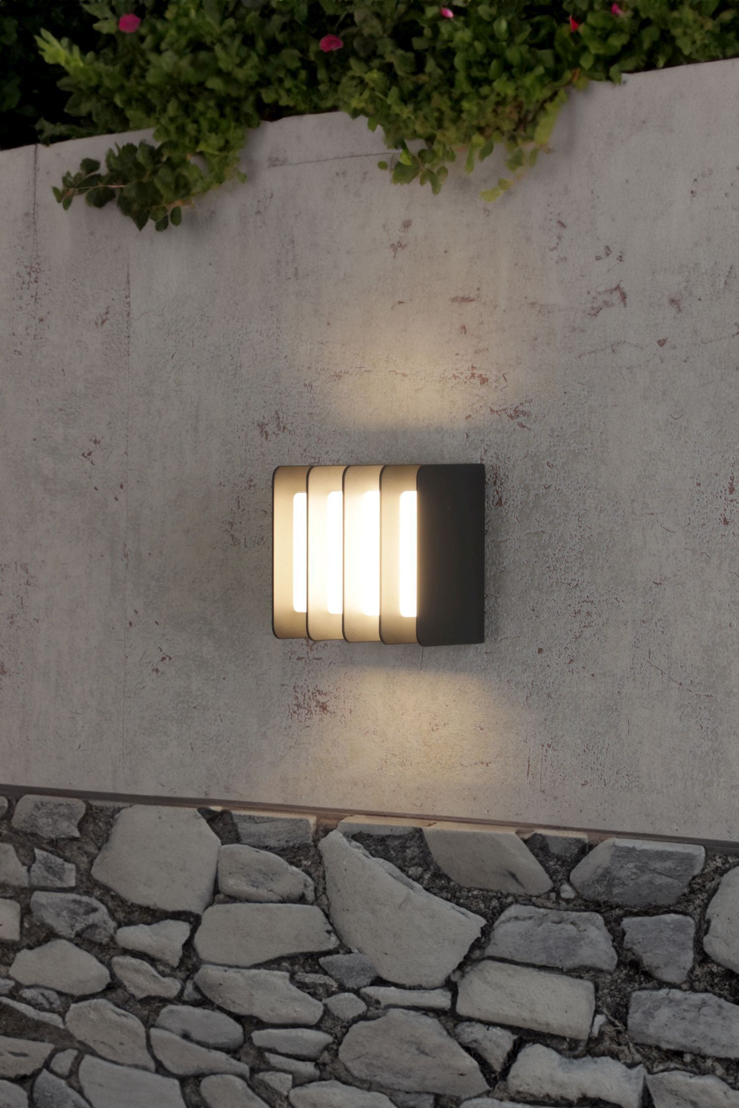 LED Außenwandlampe Schwarz 3000 K IP54 dekorativ Modern Mauer, Pfad, Gehweg, Beleuchtung, Schalter