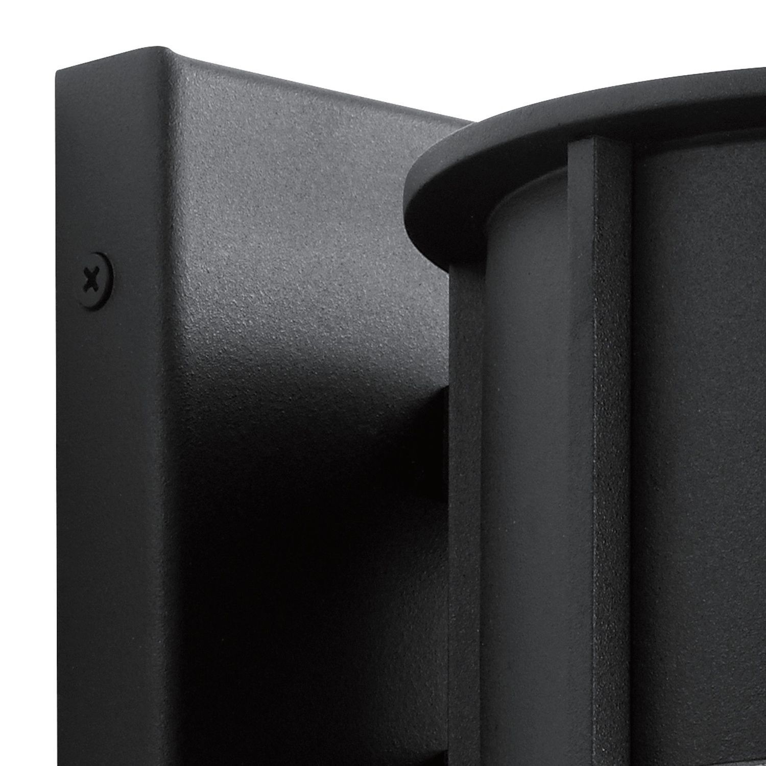 Außenwandleuchte Schwarz Aluminium Regenglas IP44 E27