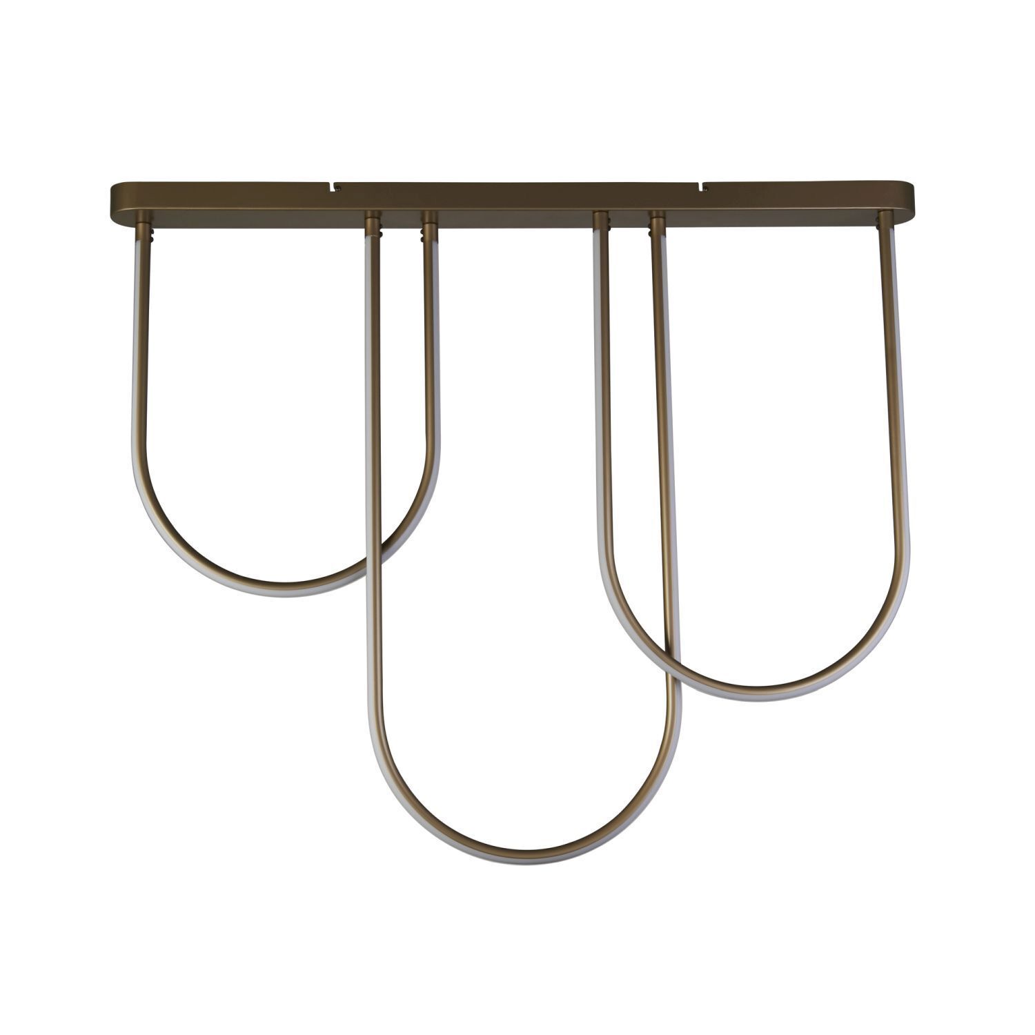 LED Deckenleuchte Metall Bögen Modern 3000 K in Bronze
