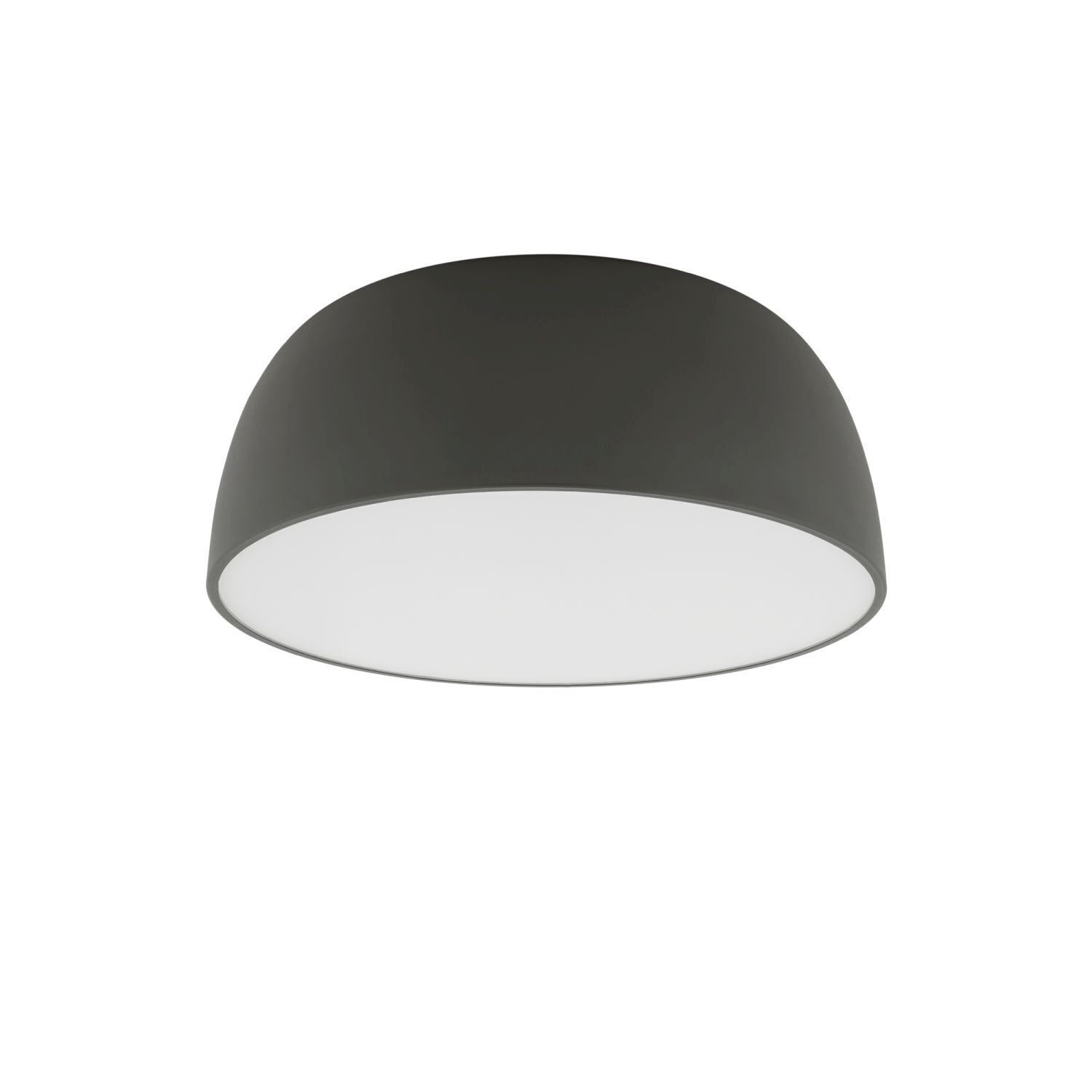 Deckenleuchte 3-flammig Metall Grau wohnlich E27 Ø38 cm