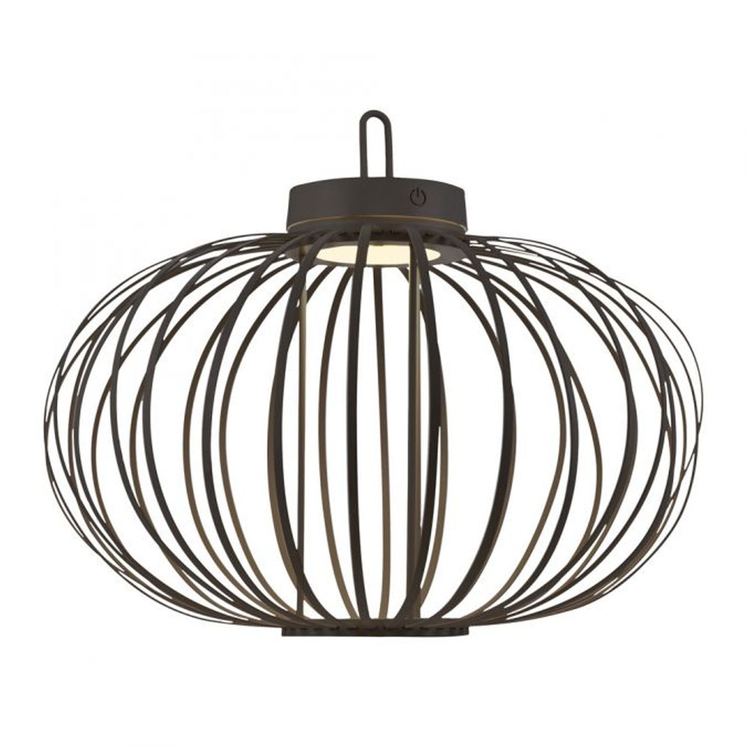 LED Akku Tischlampe IP44 Schwarz dimmbar Touch 37 cm