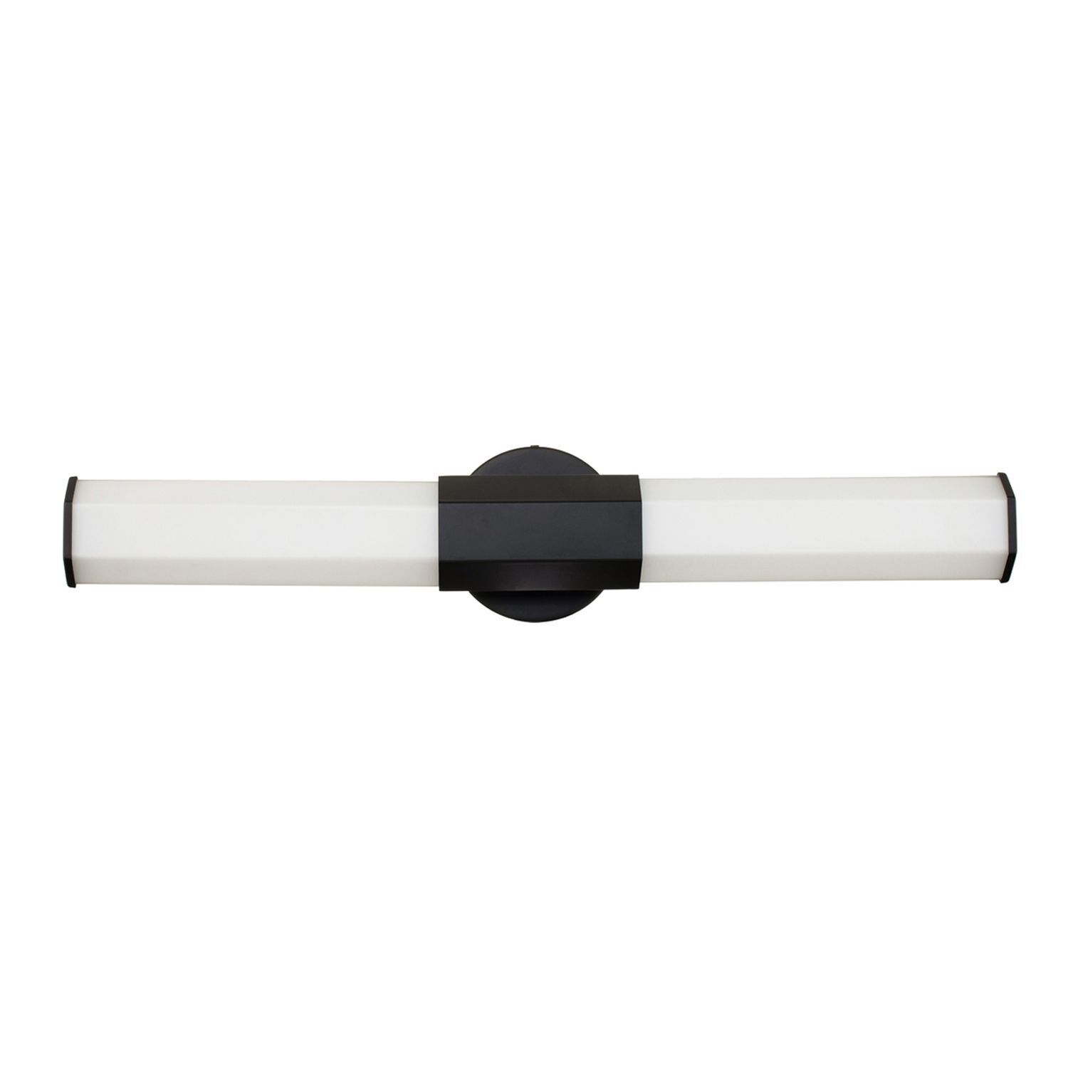 LED Wandlampe Bad IP44 H: 65,9 cm länglich Schwarz Weiß