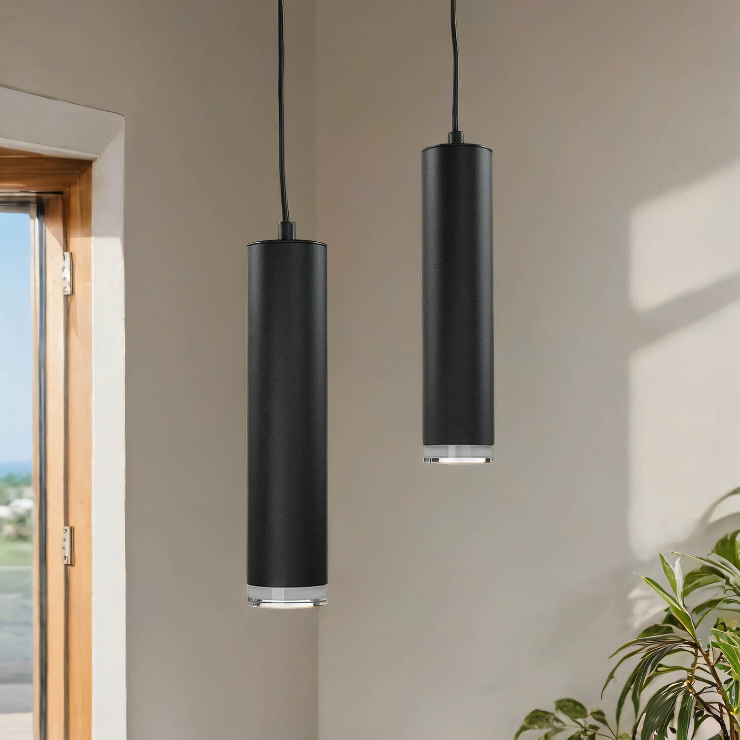 Hängelampe FAITH Schwarz Aluminium Modern Esstisch