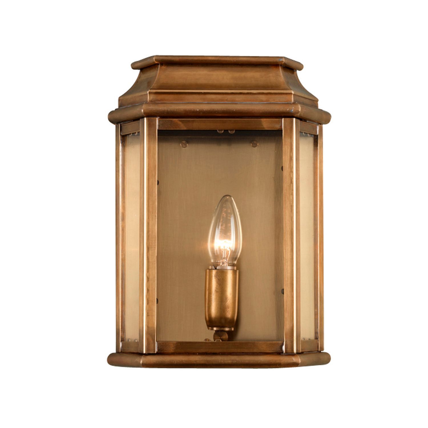 Handgefertigte Wandlampe SINCLAIR Messing Vintage
