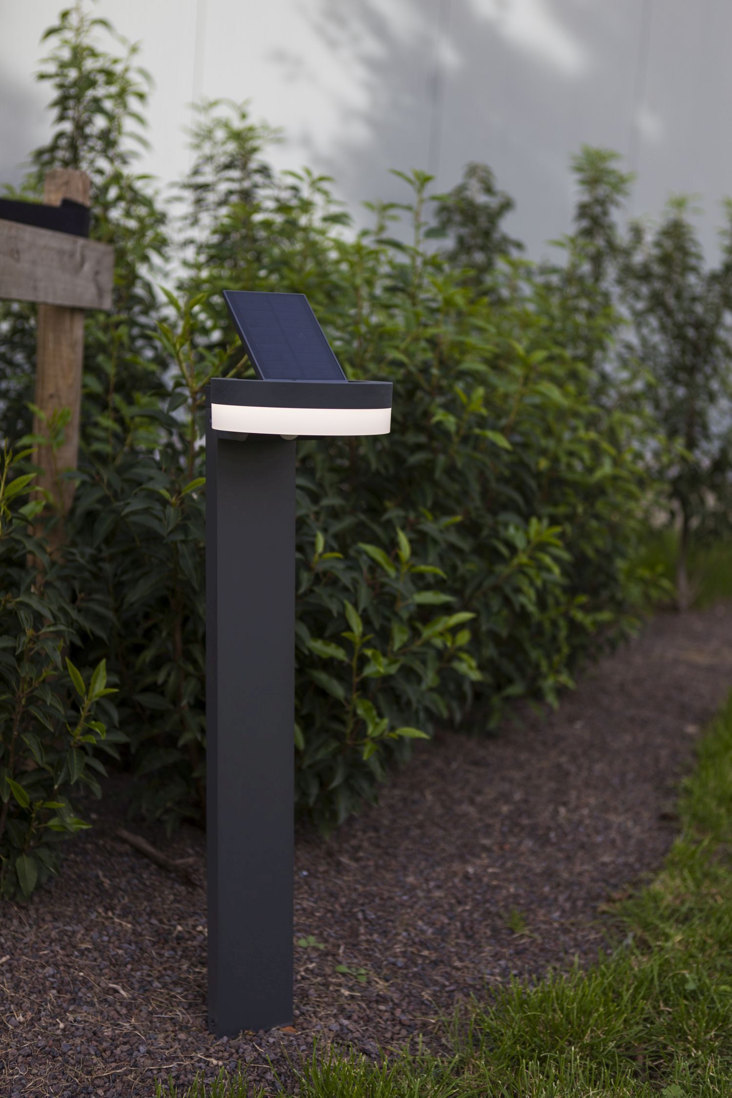 LED Solar Wegeleuchte Sensor Anthrazit IP54 12 W 74 cm