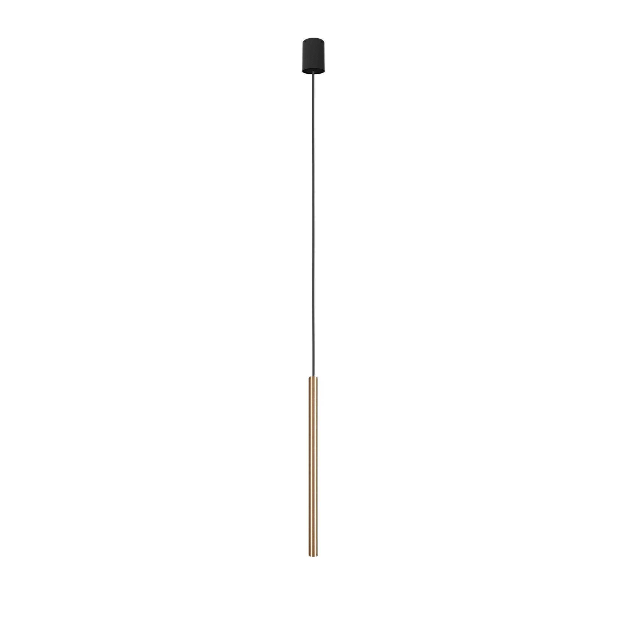 pendant, hängendes licht, kupfer, stange, schwarzes kabel