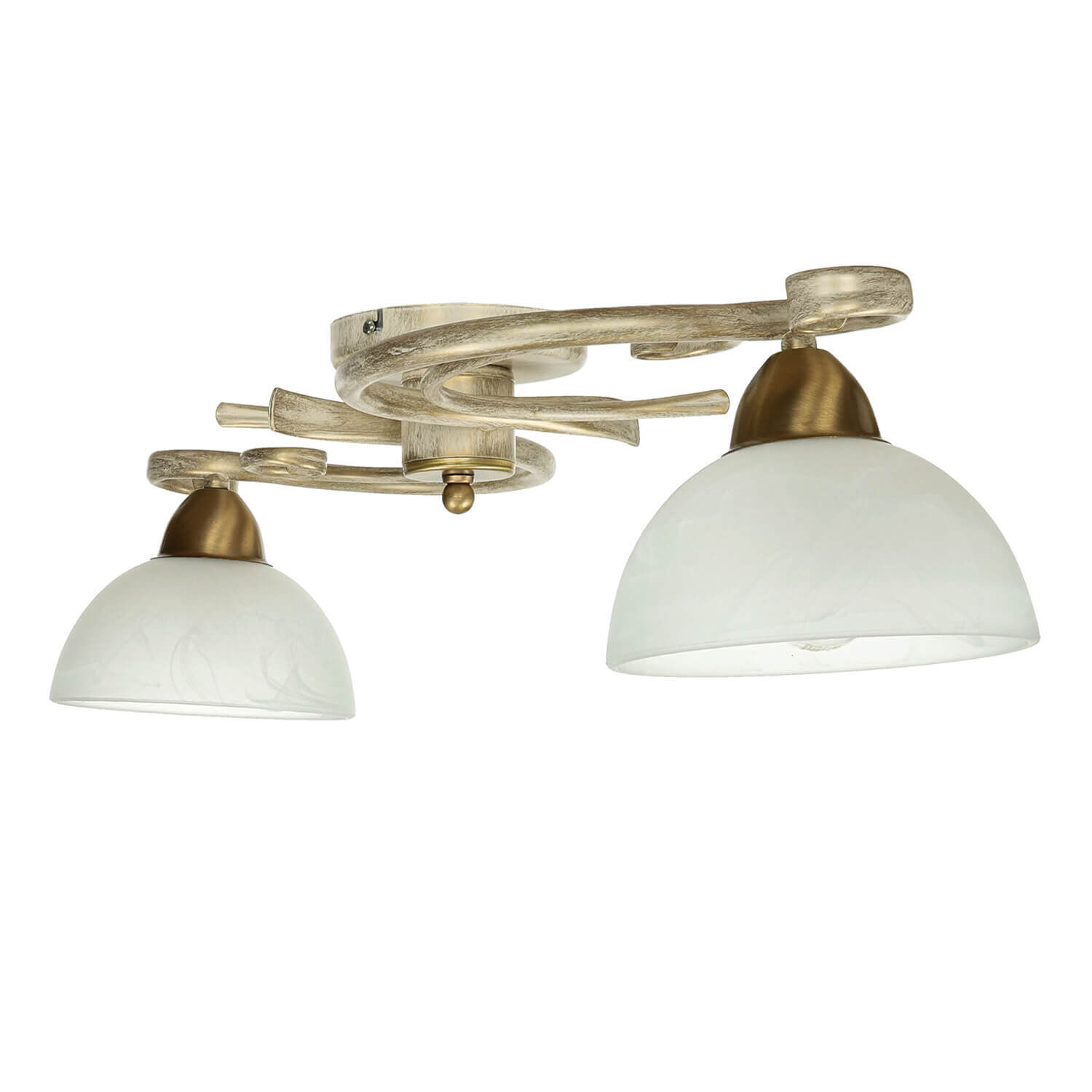 Deckenleuchte AURORA WHITE in Shabby Weiß 2-flmg Leuchte, Deckenleuchte, Lampe