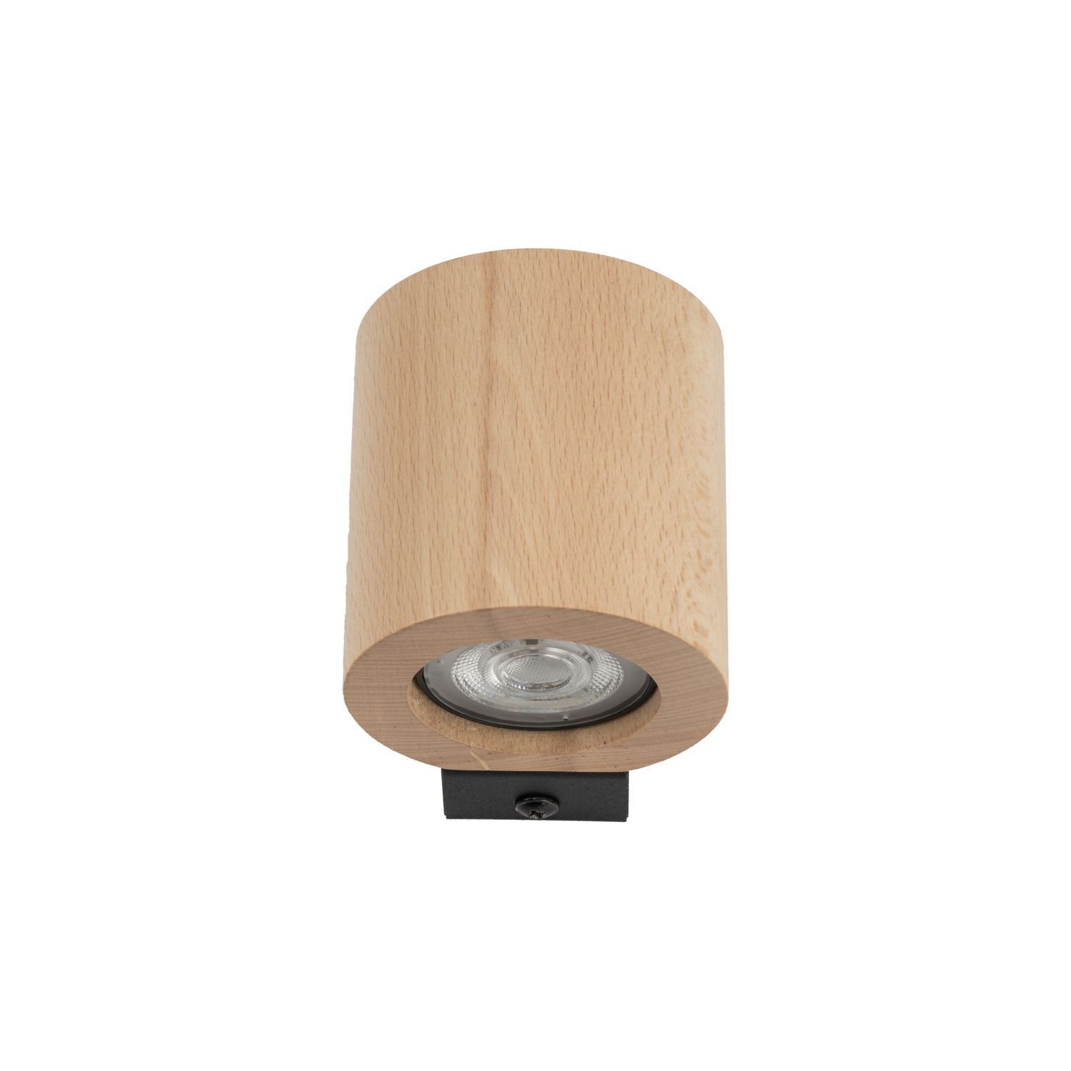 Wandlampe Holz Metall GU10 H: 8,5 cm klein Downlight