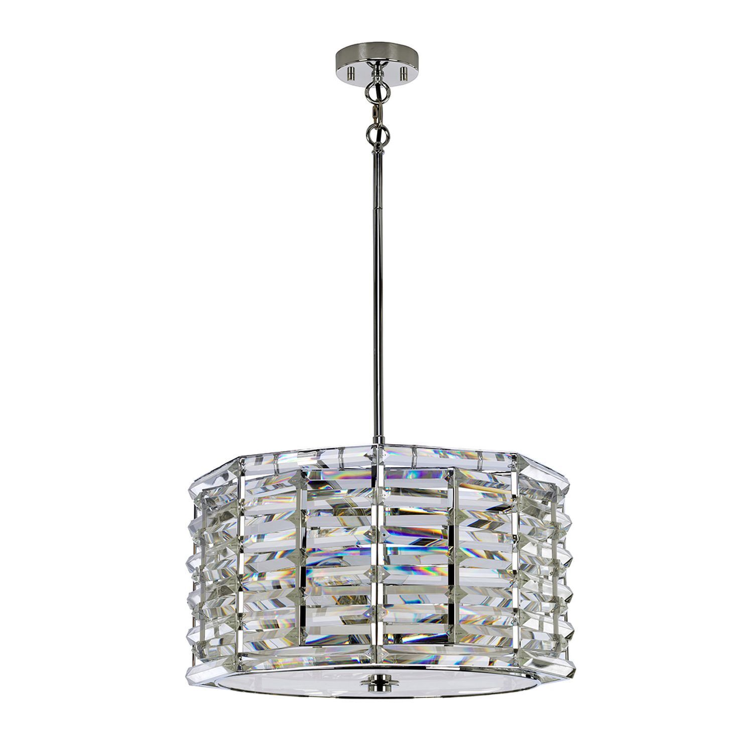 Hängelampe Kristall Ø48cm blendarm verstellbar Modern
