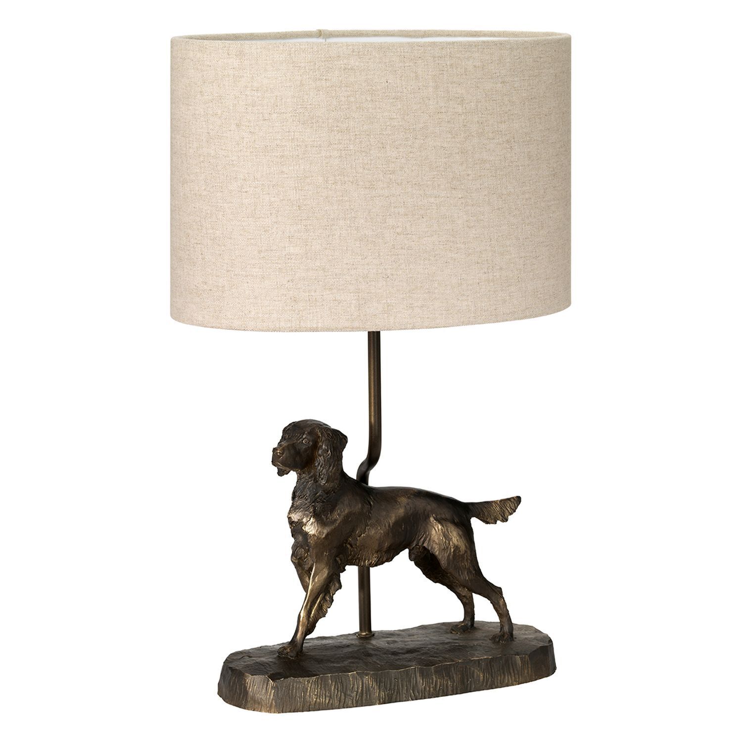 Lampe, Tischlampe, Hund, Haustier, Lampenschirm