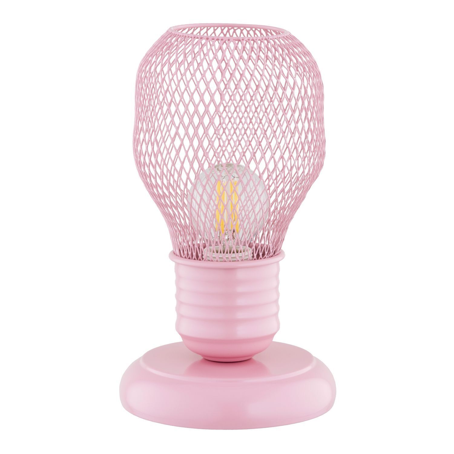 AF9459.99 lampe, pink, netz, tischlampe, glühbirne