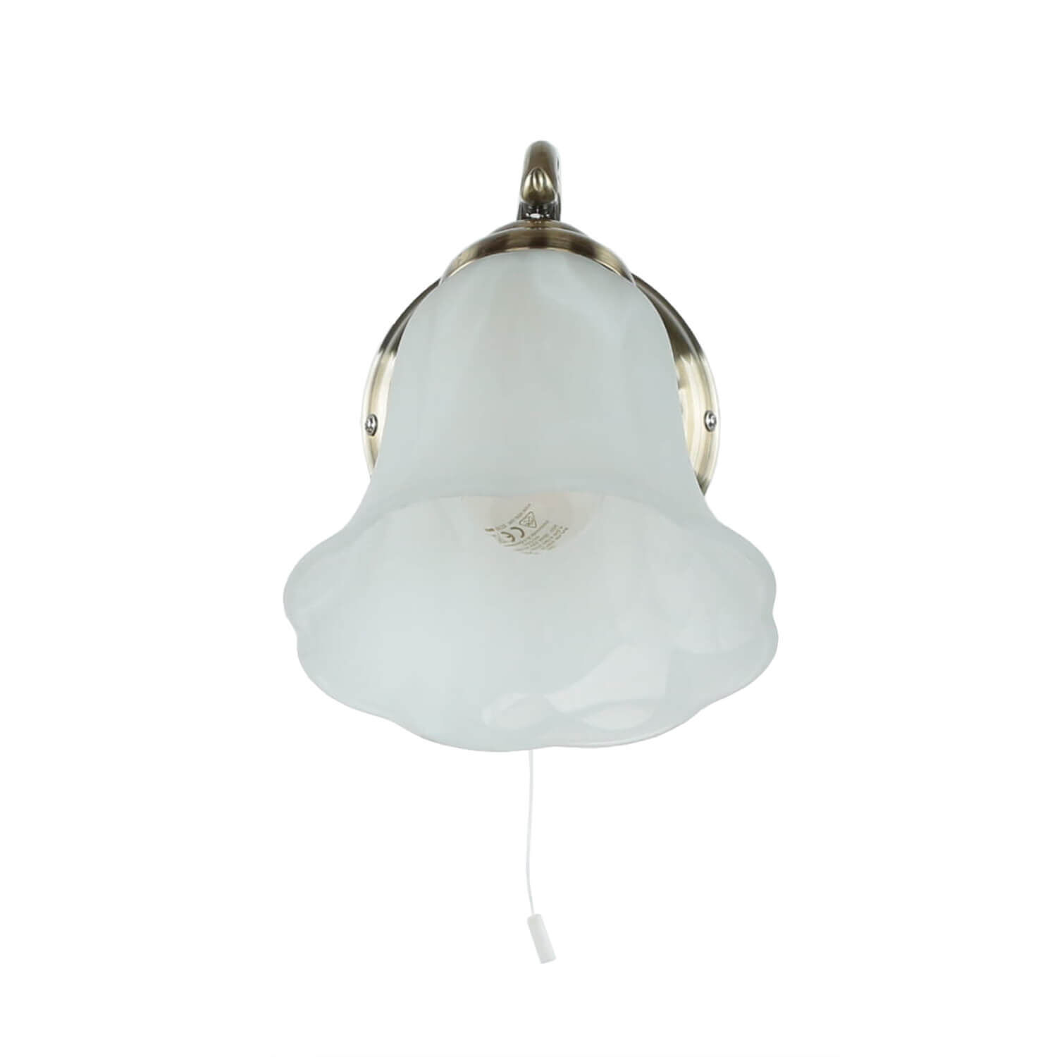 Edle Wandlampe ORCHIDEA Jugendstil Alabaster Glas