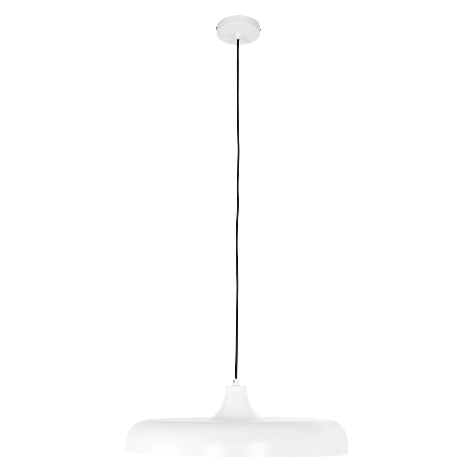 Weiße Hängelampe Metall Ø50 cm rund E27 Modernes Design