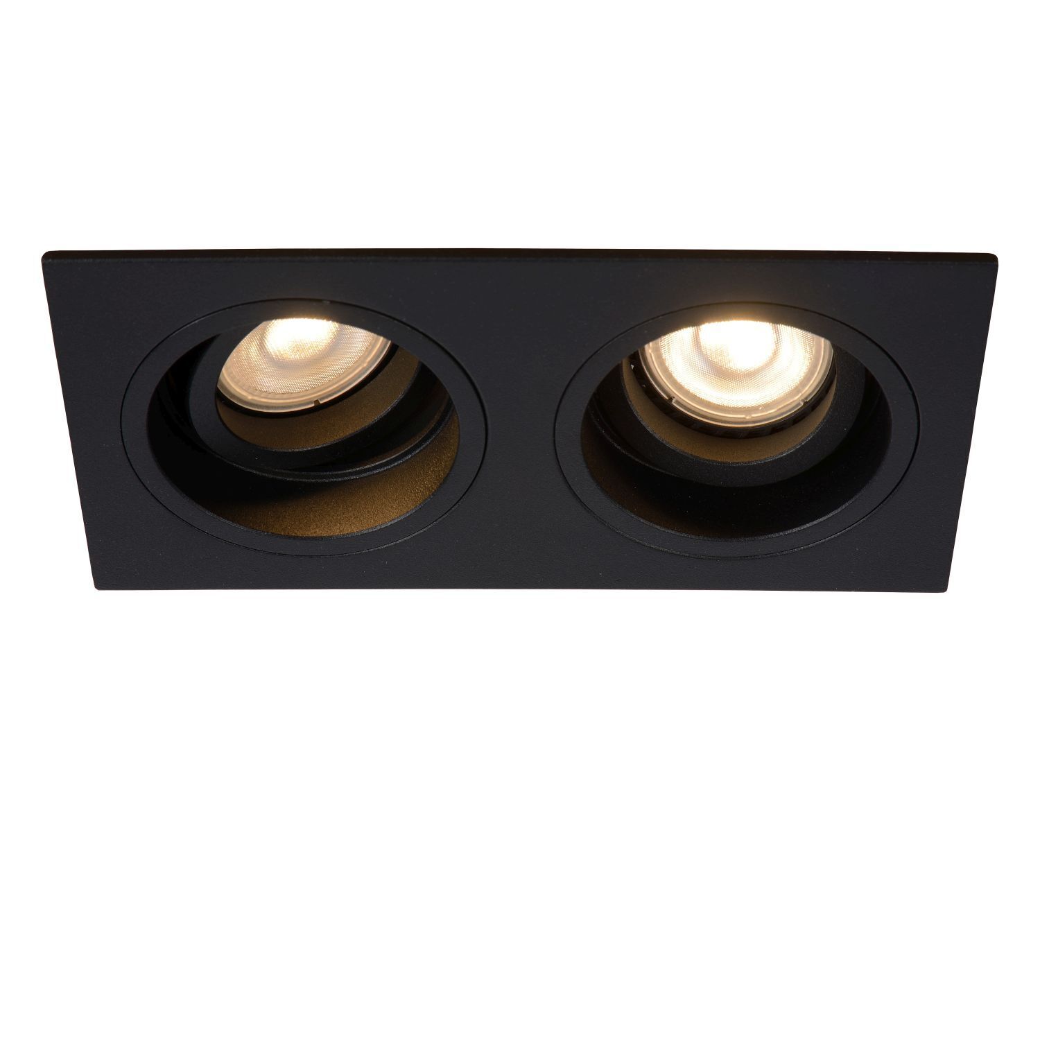 led, downlight, recessed, dual, schwarz