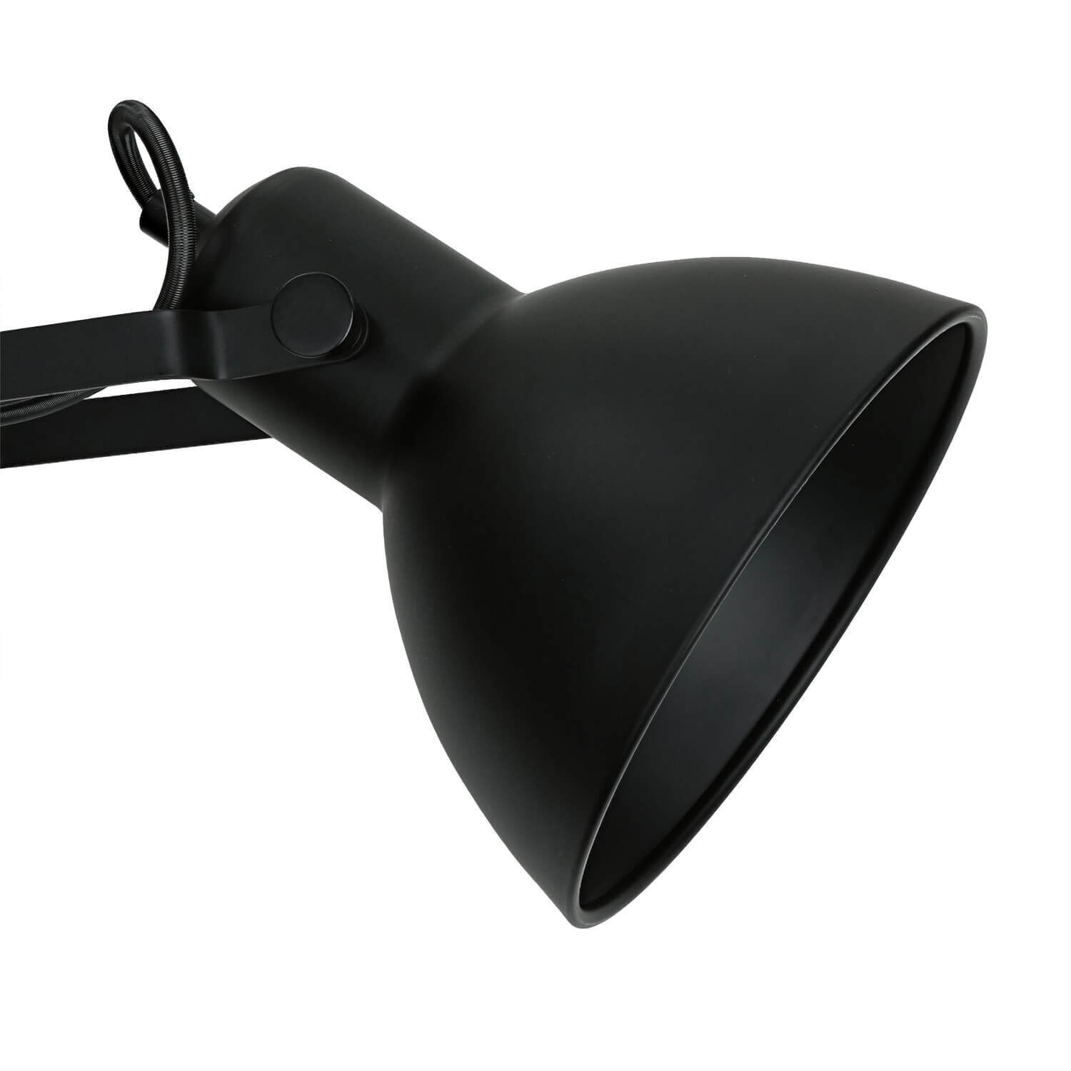 Deckenstrahler Schwarz Metall E14 Retro Wohnzimmer Beleuchtung, Lampe, Fön, Gerät, Elektrisches Gerät