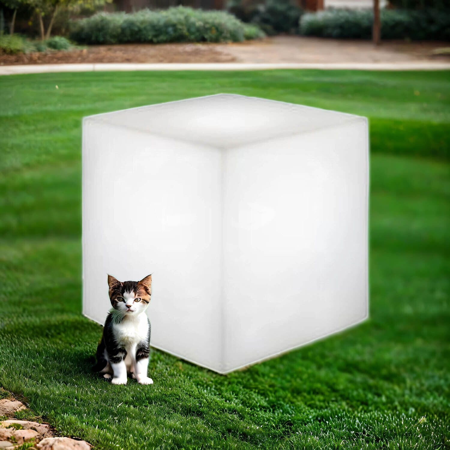 Solar Leuchtwürfel LED Farbwechsler Dimmer Fernbedienung IP65