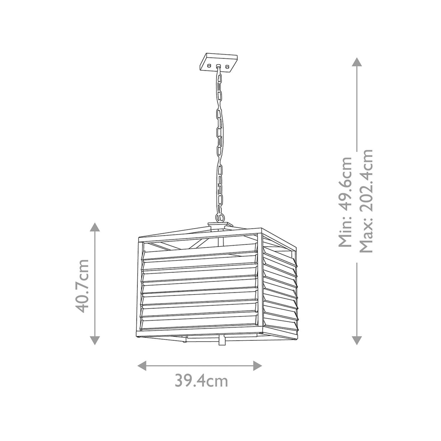 Pendelleuchte Metall Glas B: 39,4 cm Gunmetal Grau 4x E27