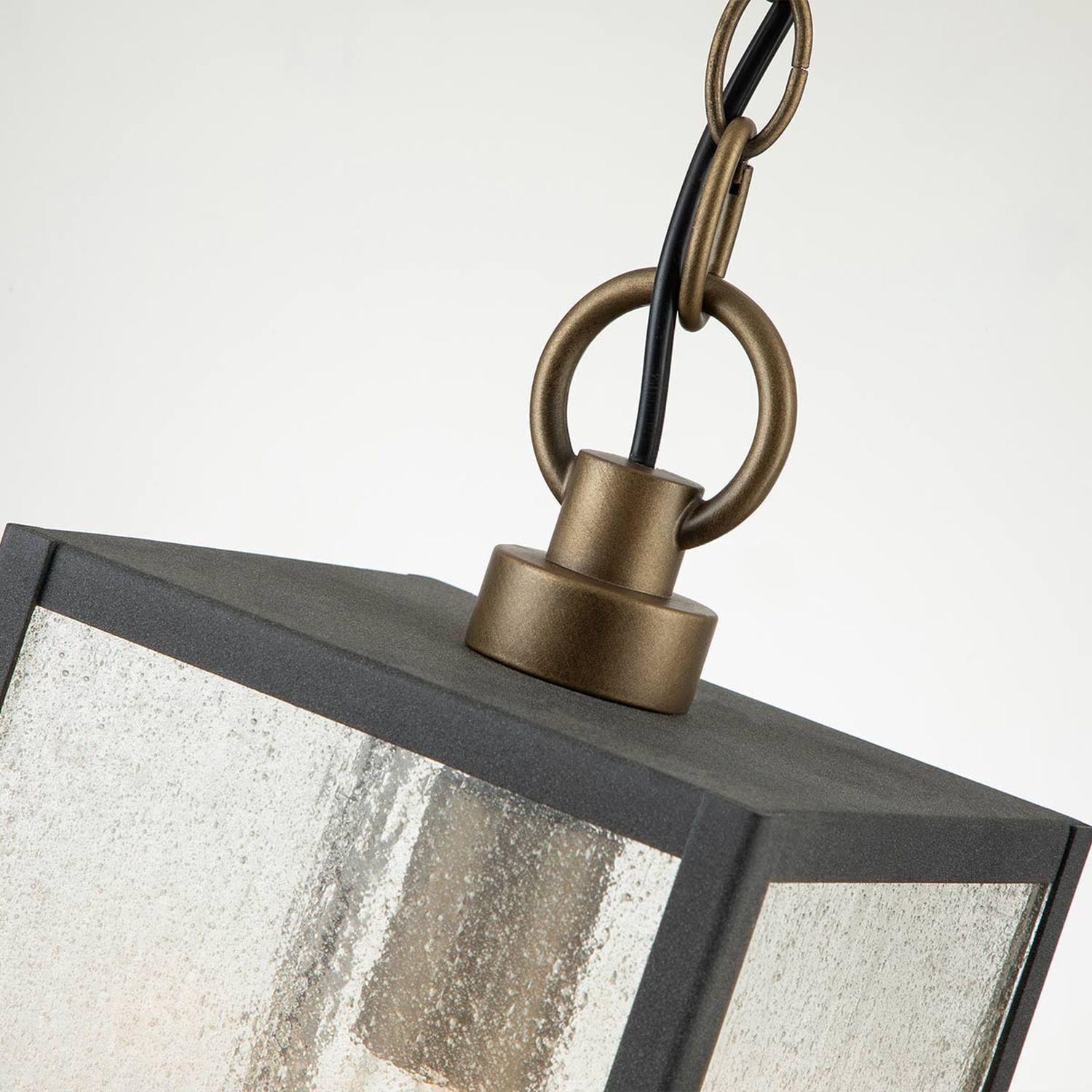 Hängende Außenlampe Aluminium Glas E27 IP44 H: max. 197,2 cm