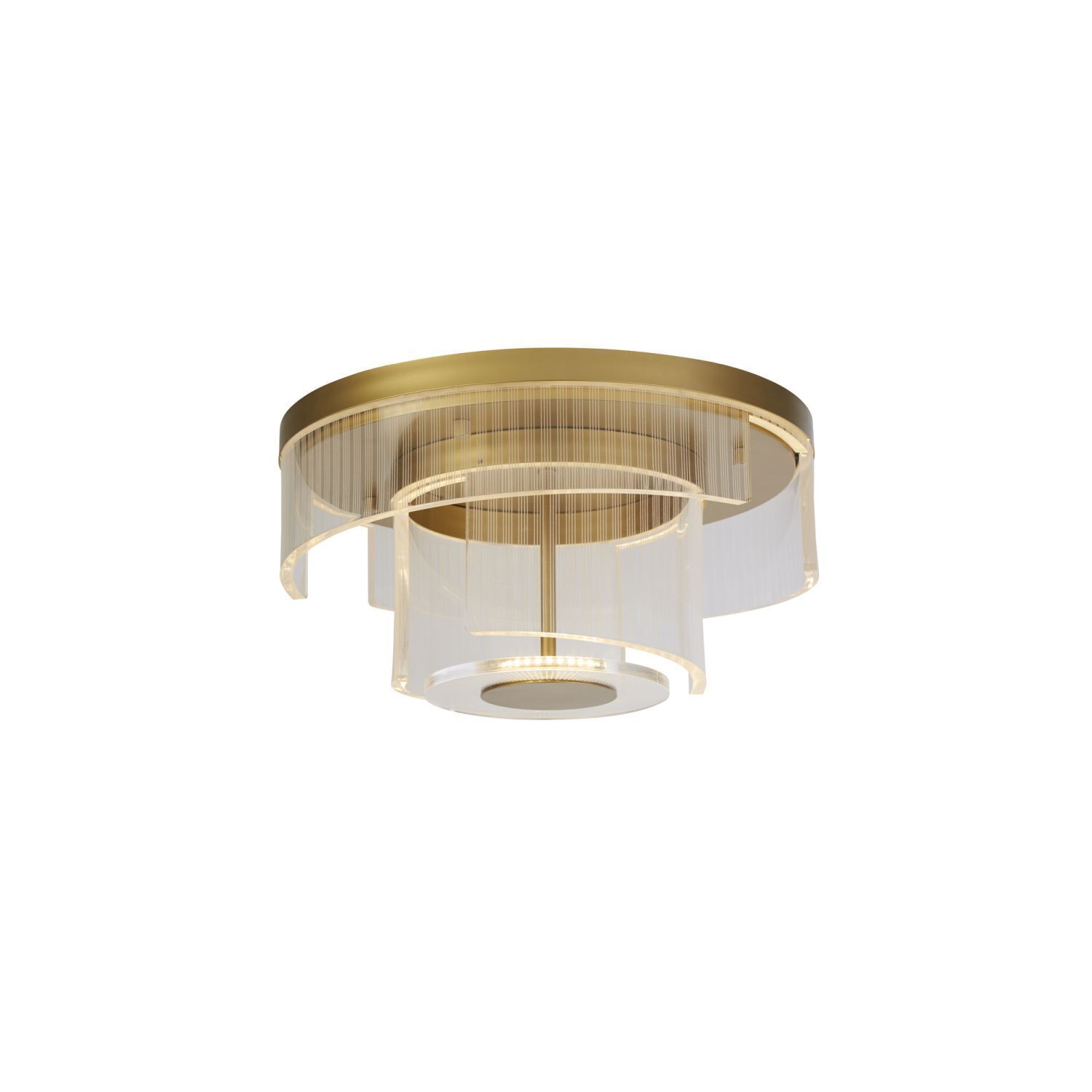 Stilvolle LED Deckenlampe Metall Ø40 cm in Gold 1046 lm