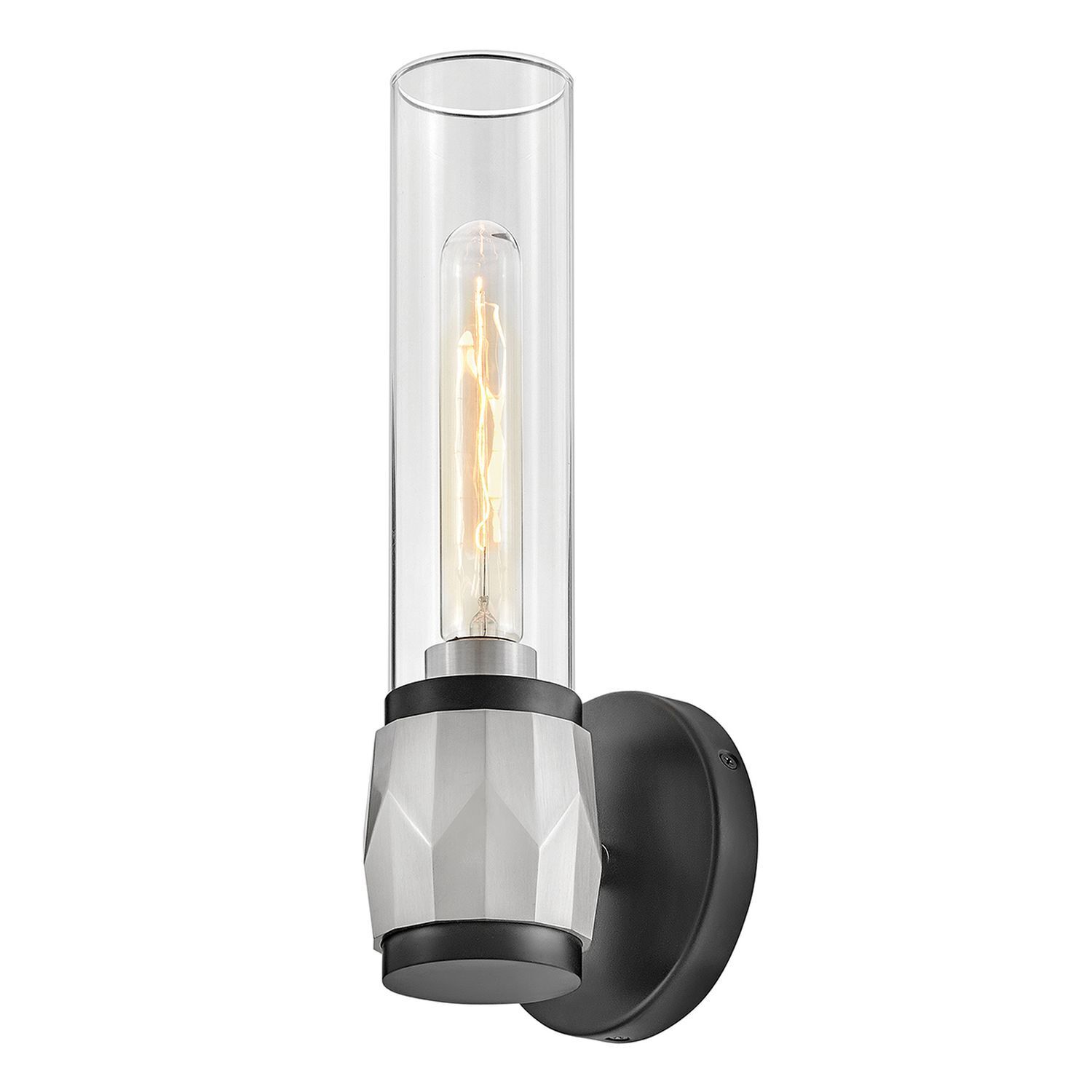 Badleuchte Metall Glas E27 IP44 H: 34,6 cm Modern GRETA Licht, Lampe