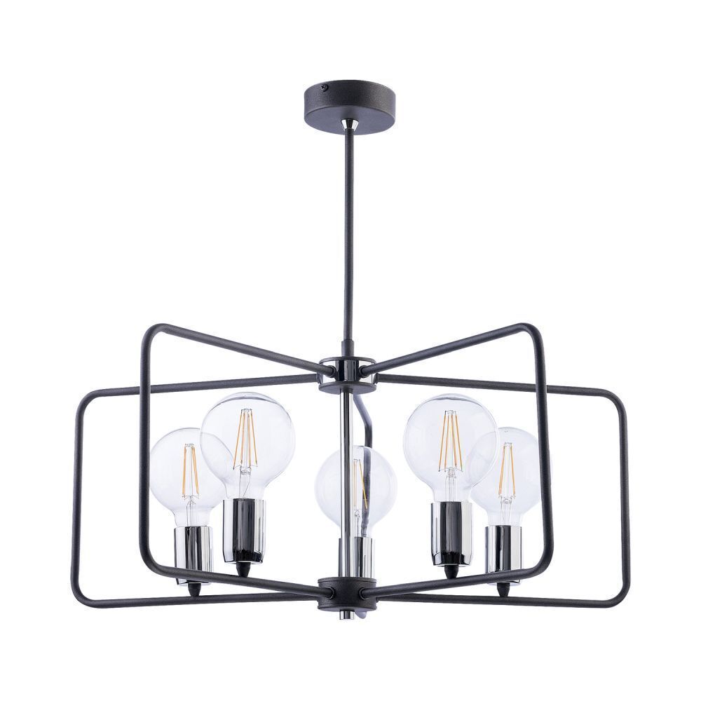 Moderne Deckenleuchte in Graphit ILYANA Esstisch Leuchter, Lampe, Deckenventilator, Gerät, Elektrisches Gerät