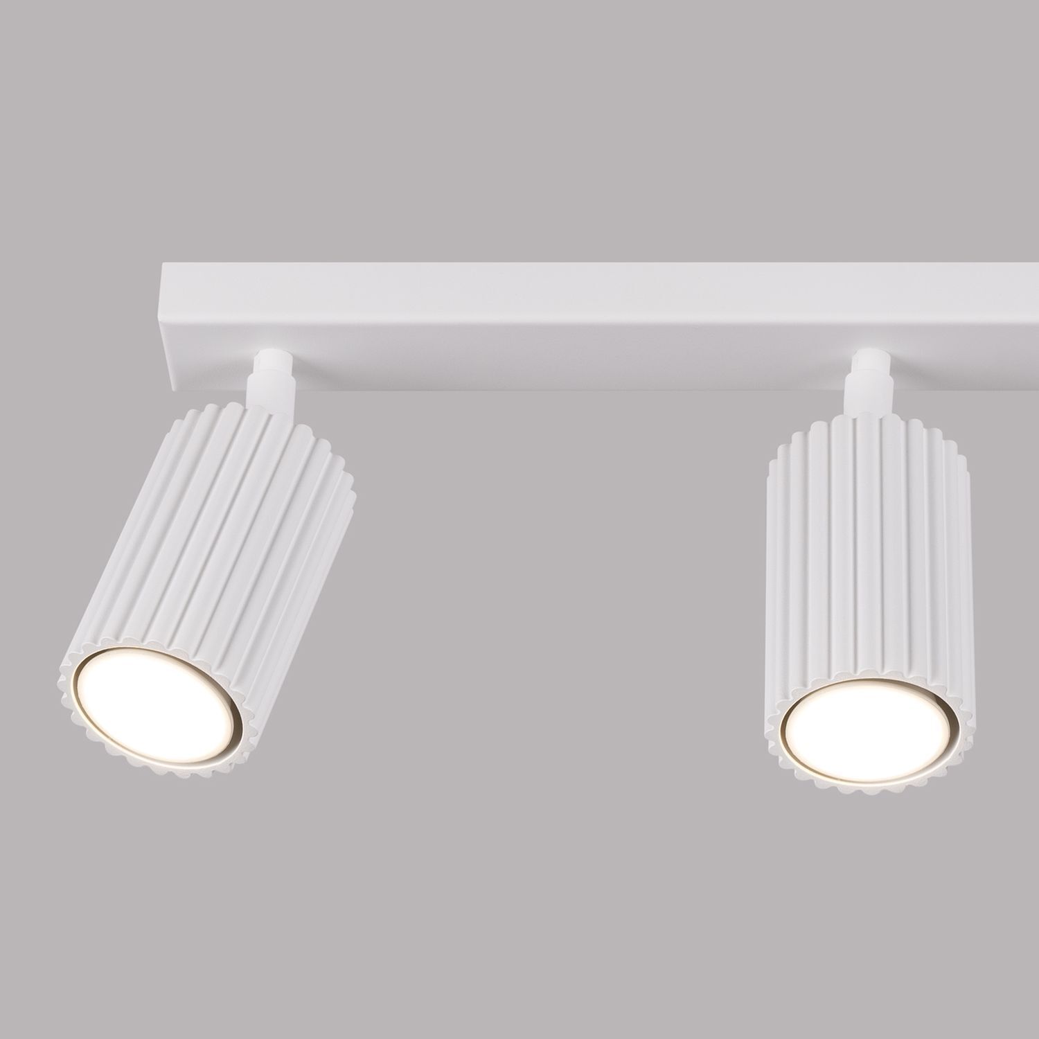 Deckenstrahler 3-flammig Weiß GU10 B: 45 cm klein Aluminium