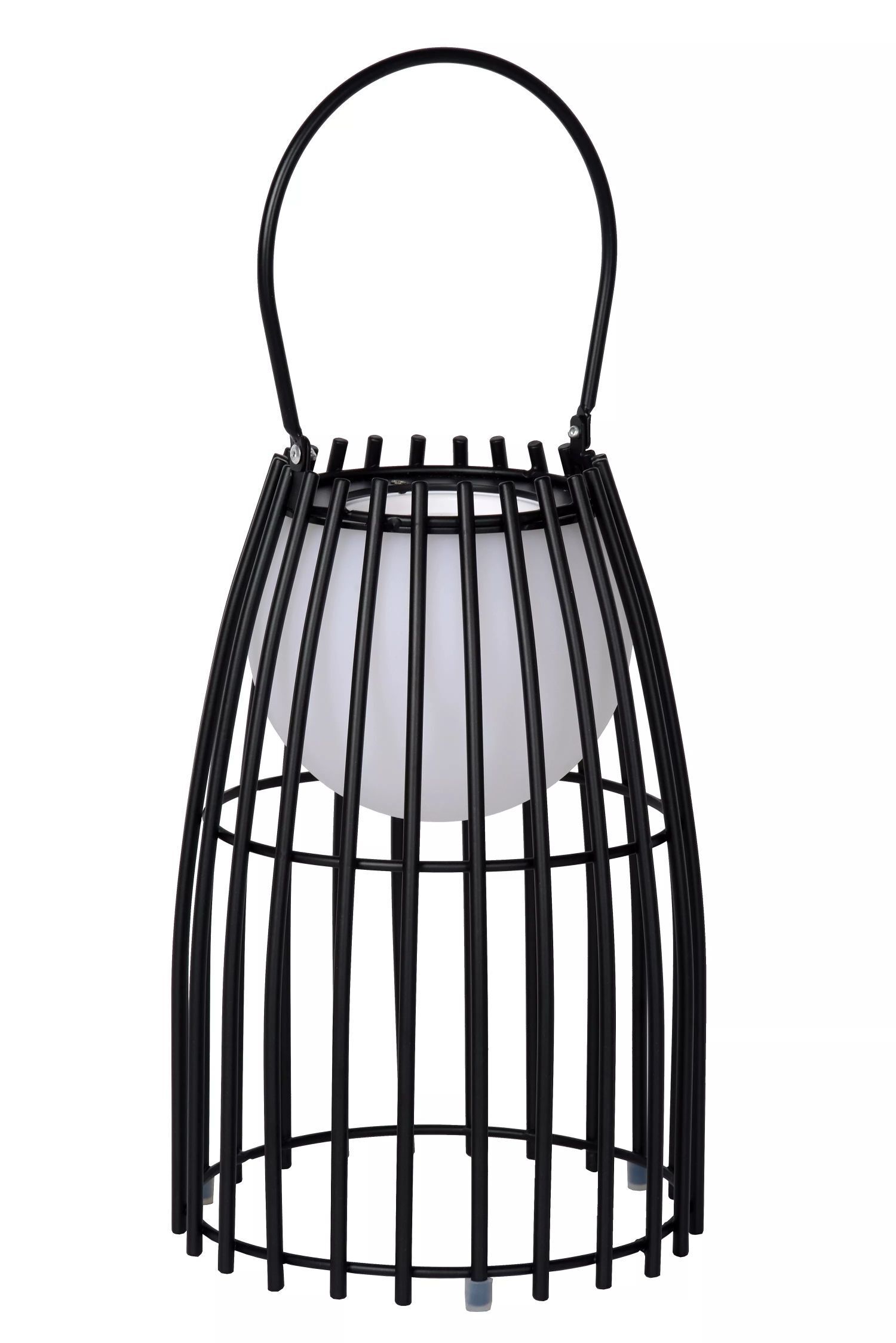 LED Akku Tischlampe dimmbar Schwarz IP44 40 cm Terrasse