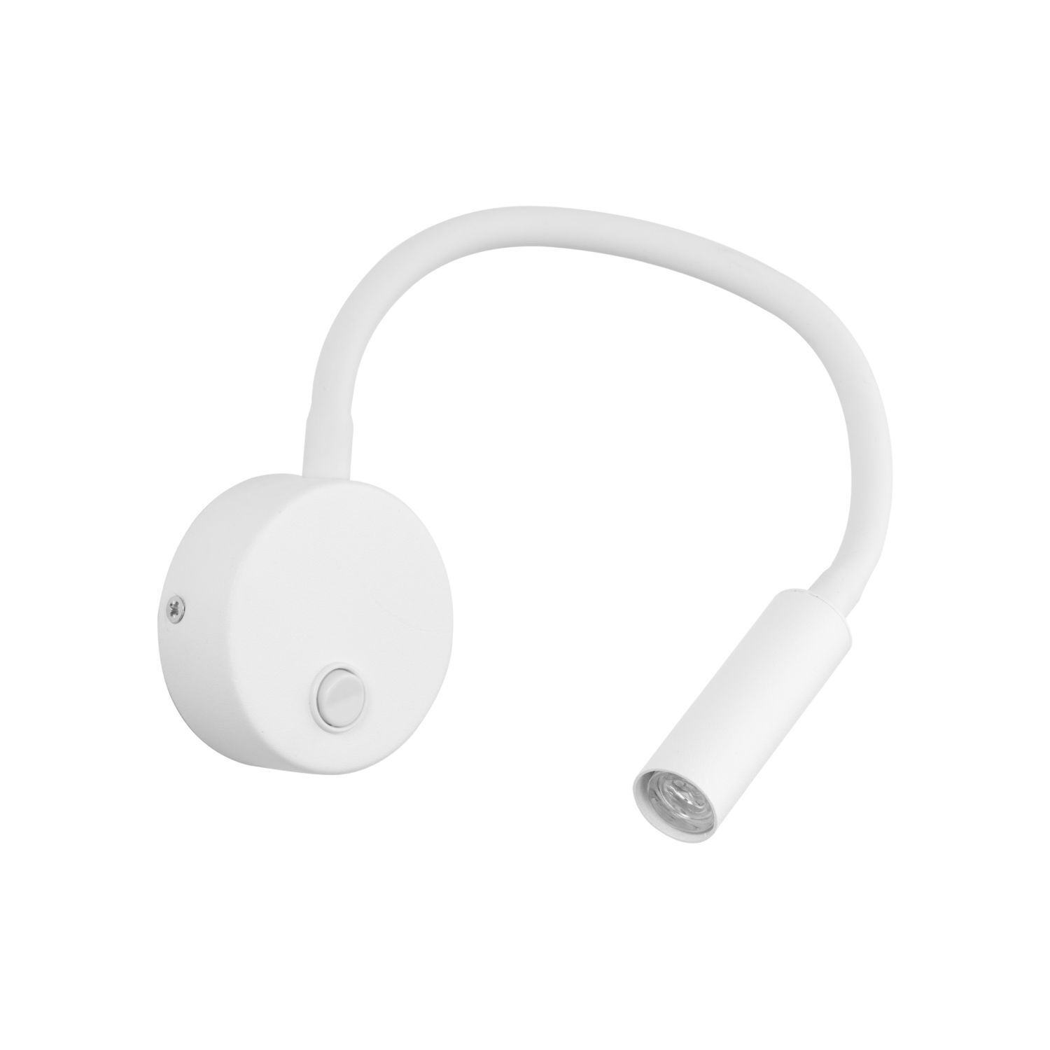 Wandlampe mit Schalter Flexarm Weiß G9 verstellbar LAGOS Elektronik, Adapter