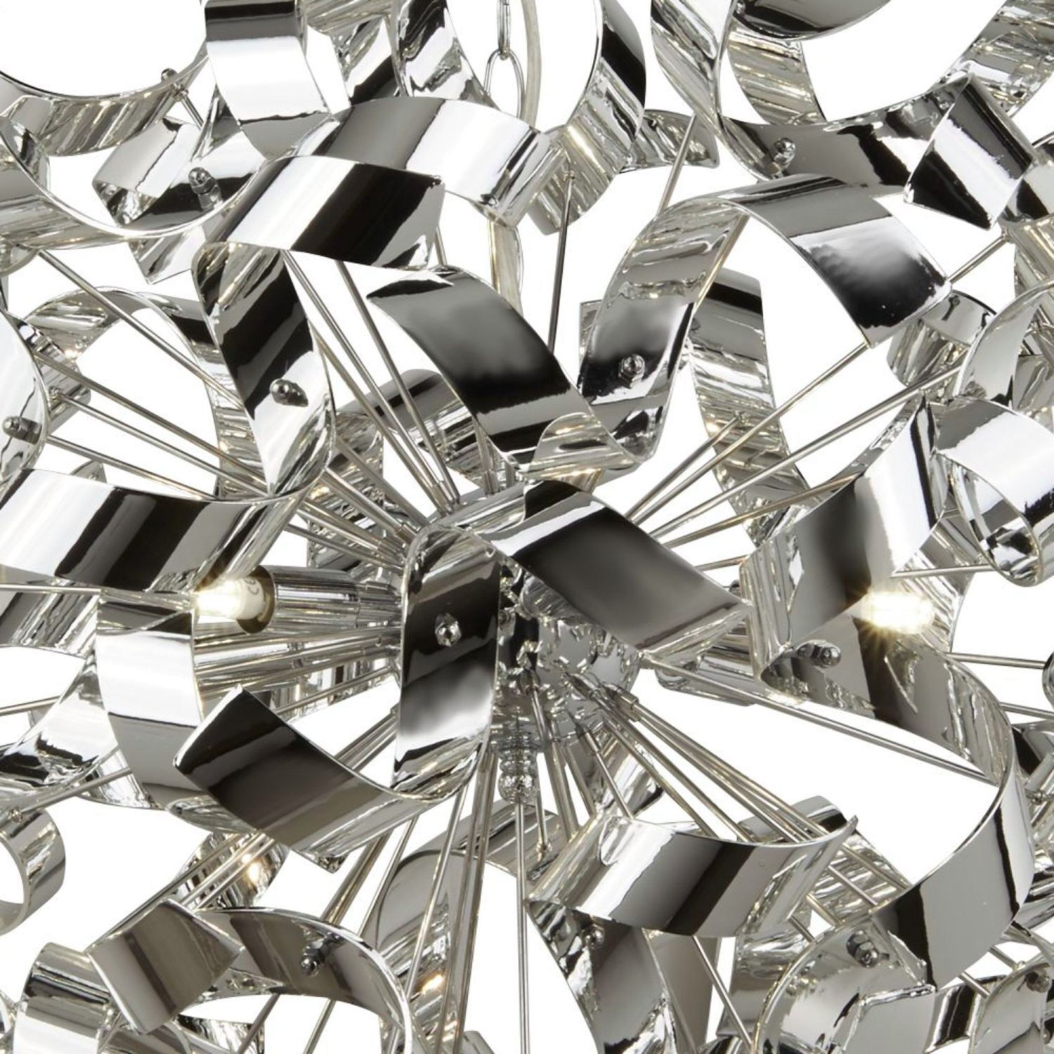 Pendelleuchte Chrom D: 60 cm Metall 6x G9 dekorativ