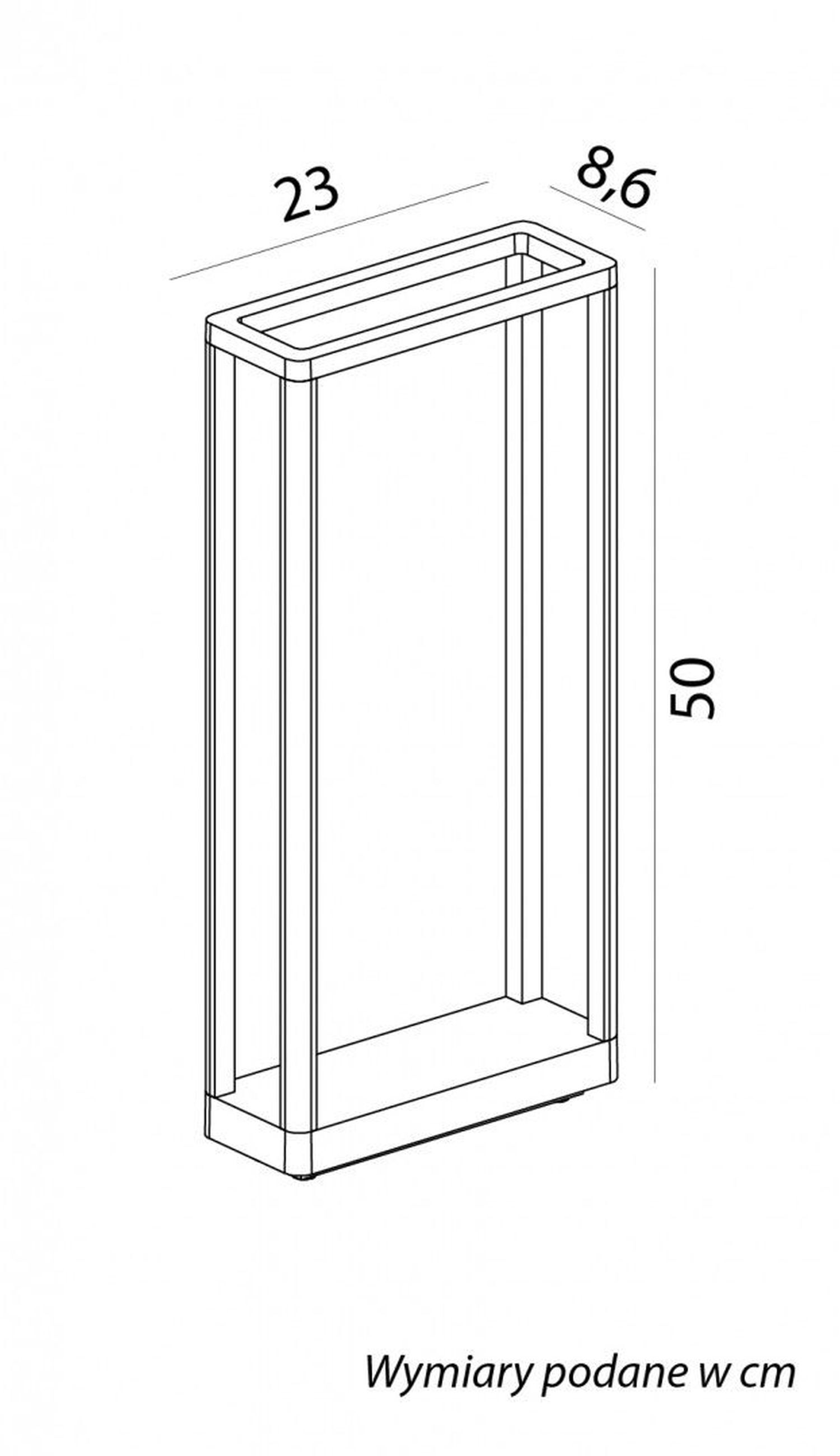 Dekorative LED Stehlampe Aluminium IP65 50 cm 9 W Außen