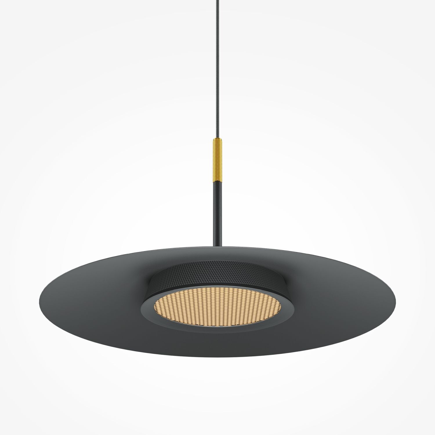 LED Pendelleuchte Aluminium warmweiß 3000 K 500 lm rund Lampe, Deckenventilator, Gerät, Elektrisches Gerät, Deckenleuchte