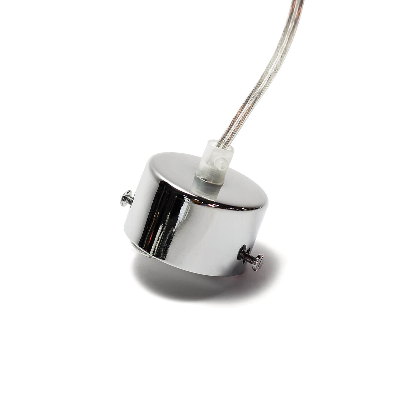 Metall Hängelampe Esstisch in Chrom Ø5,5cm GU10 Schraube, Zubehör, mikrofon, Rauchrohr, Adapter