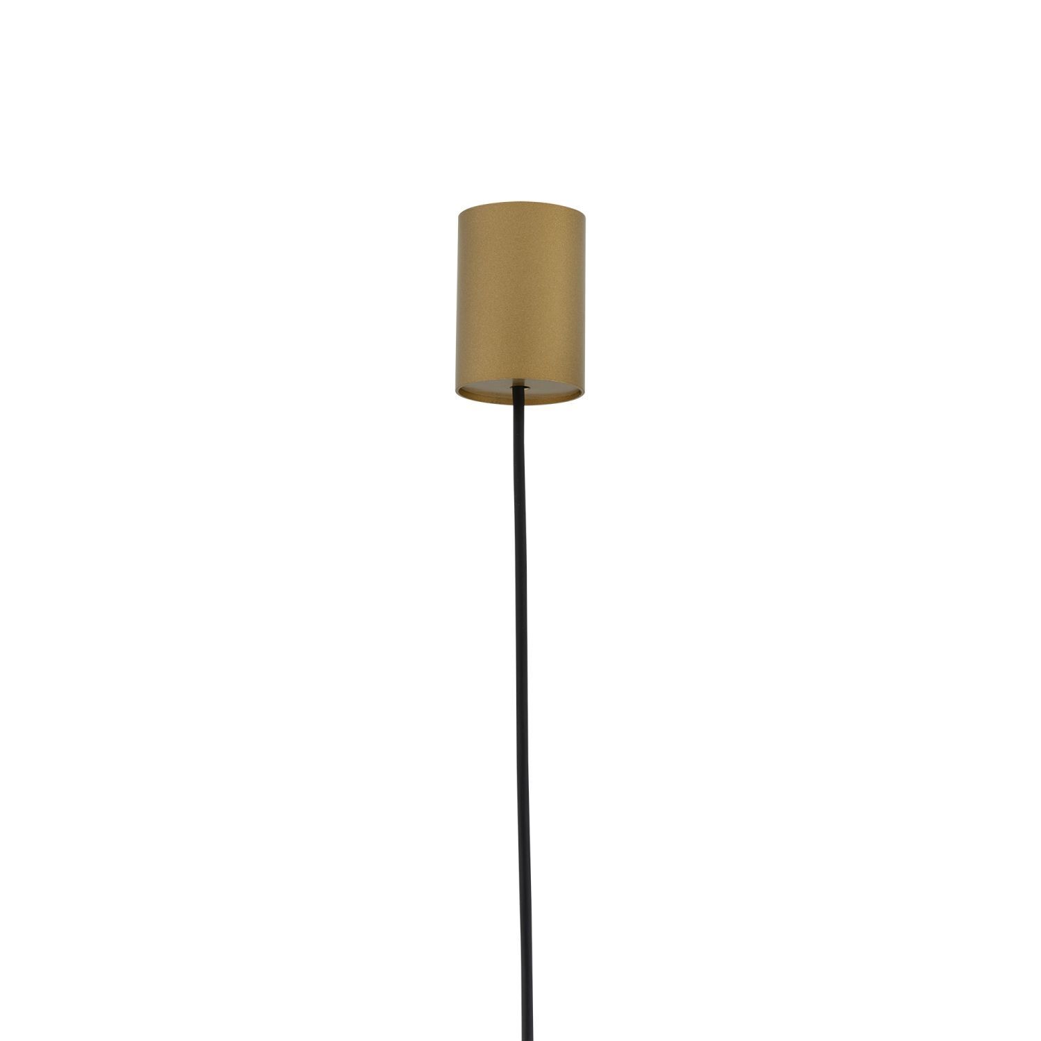 Pendelleuchte Gold matt GU10 Ø 27,5 cm Metall Retro Kugel Lampe, Lampenschirm