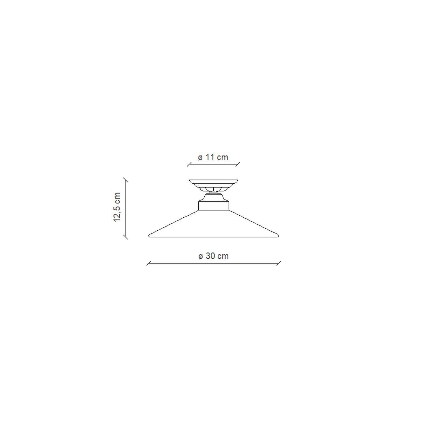 Deckenlampe Keramik Handarbeit E27 D: 30 cm rund Landhaus