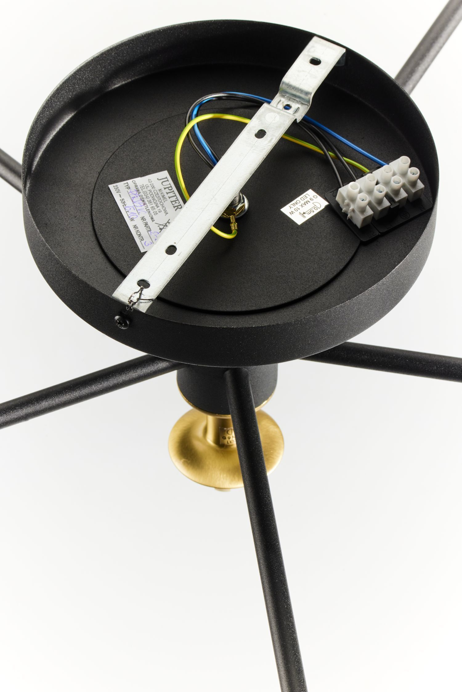 Deckenlampe Glas in Bernstein Metall G9 6-flammig Deckenlampe Glas in Bernstein Metall G9 6-flammig