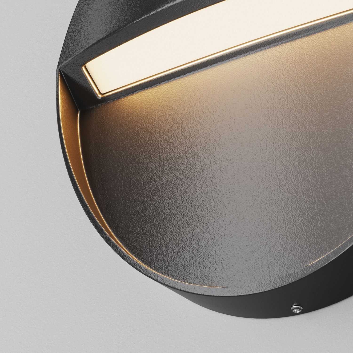 LED Wandlampe außen Aluminium Ø 12 cm rund cm breit Photographie