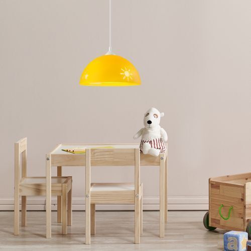 Pendelleuchte Farbig Kinderlampe Gelb Kunststoff