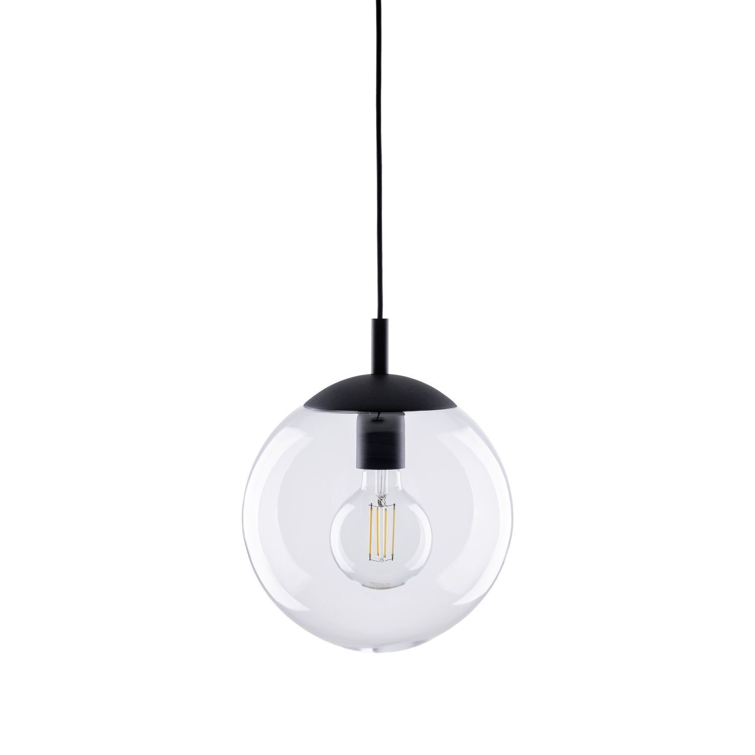 Pendelleuchte Glas Ø 25 cm Kugel H: max. 165 cm E27