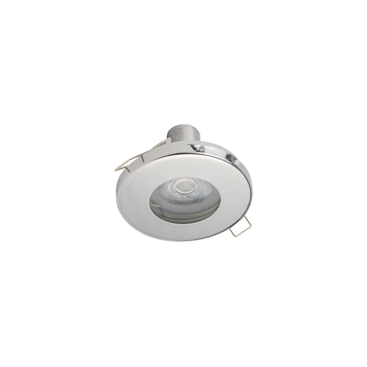 Einbaustrahler Decke IP54/20 GU10 Chrom Ø 8,5 cm Metall