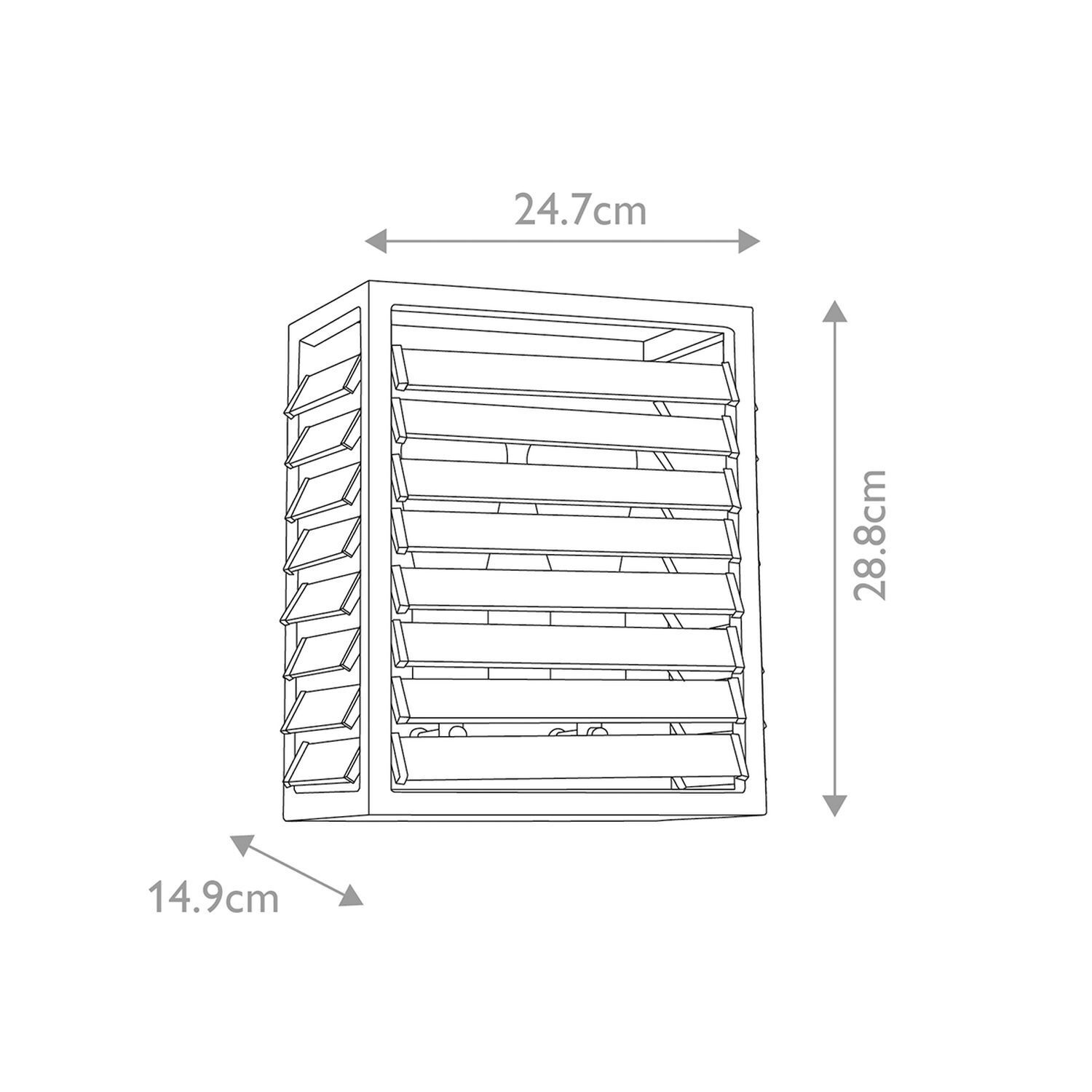 Wandlampe Metall Glas E27 28,8 cm hoch Gunmetal Grau Lüftung, Lüftungsgitter, Gitter, Luftaustritt, Metallrahmen