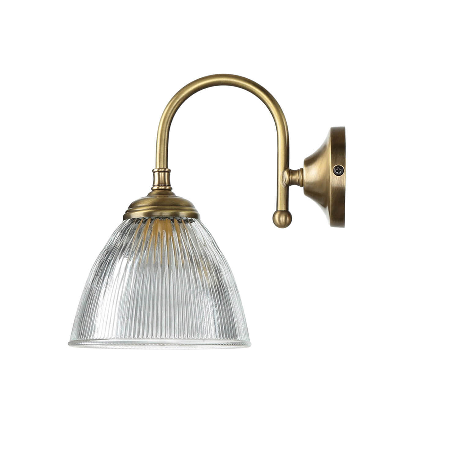 Klassische Wandleuchte Wandlampe E14 Vetro Drinnen, Zimmer, Duscharmatur, Leuchte, Bronze