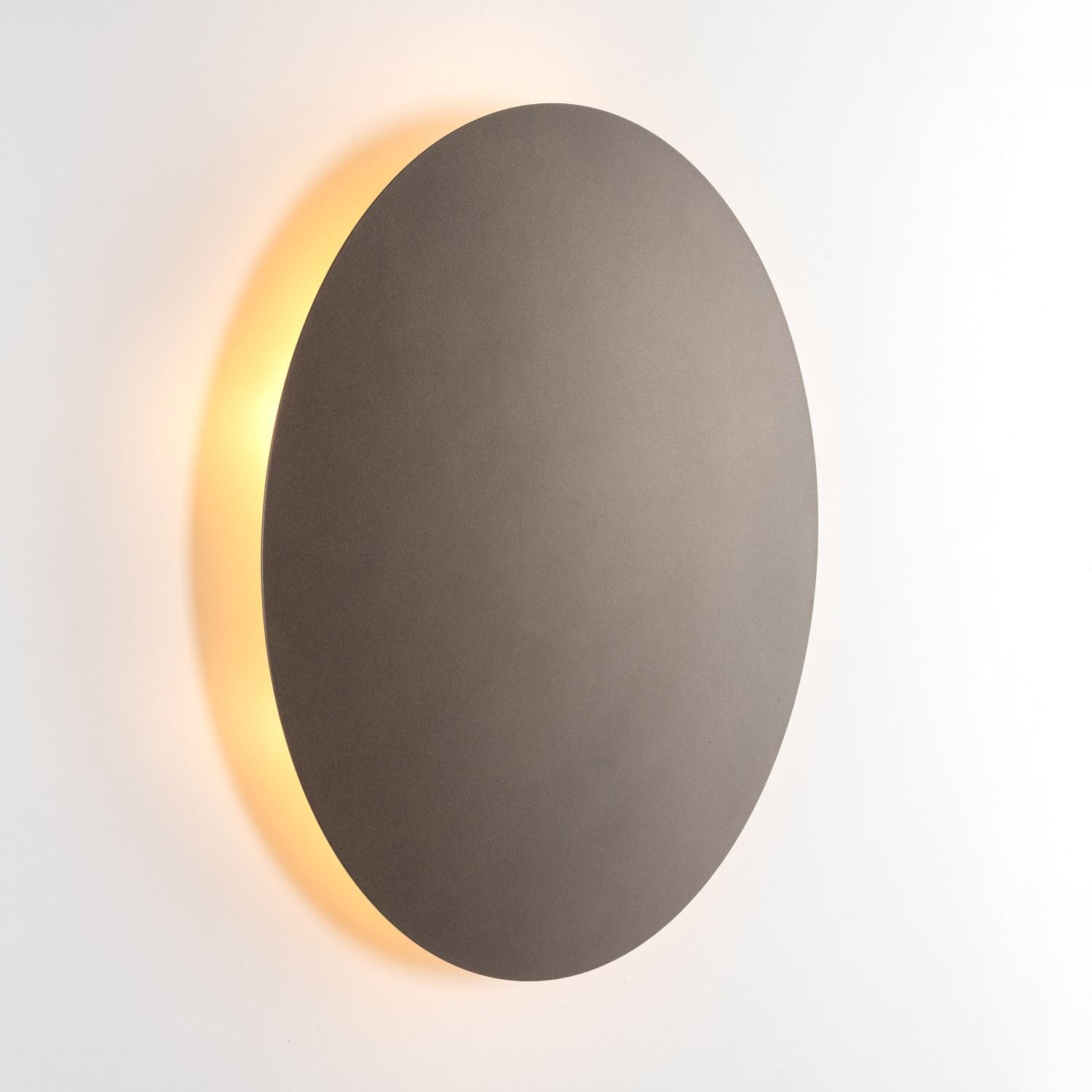 Wandlampe rund Metall Ø 20 cm 2x G9 indirektes Licht Braun