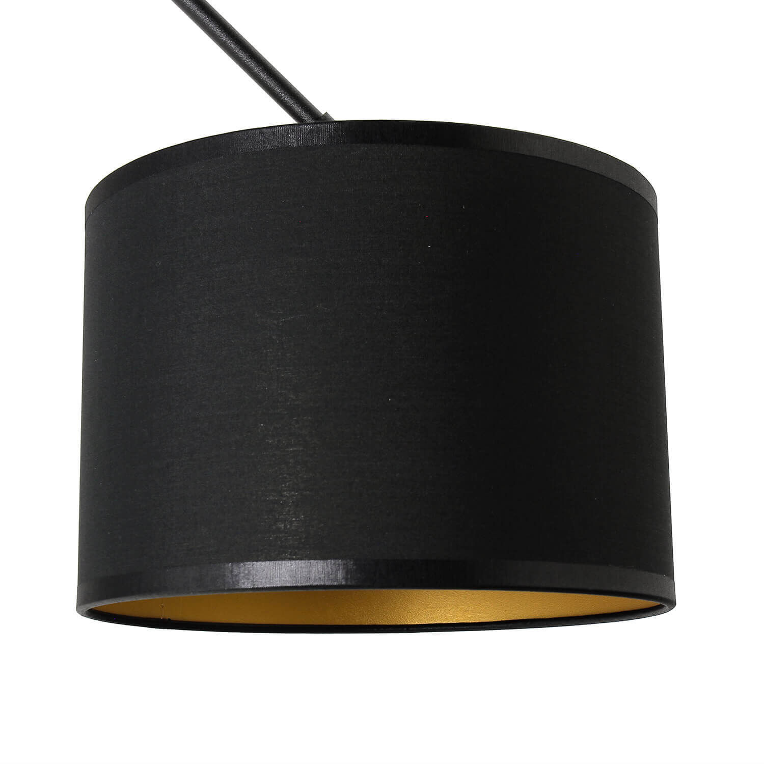 Wandlampe mit Schalter Schwarz Gold VIPER flexibel