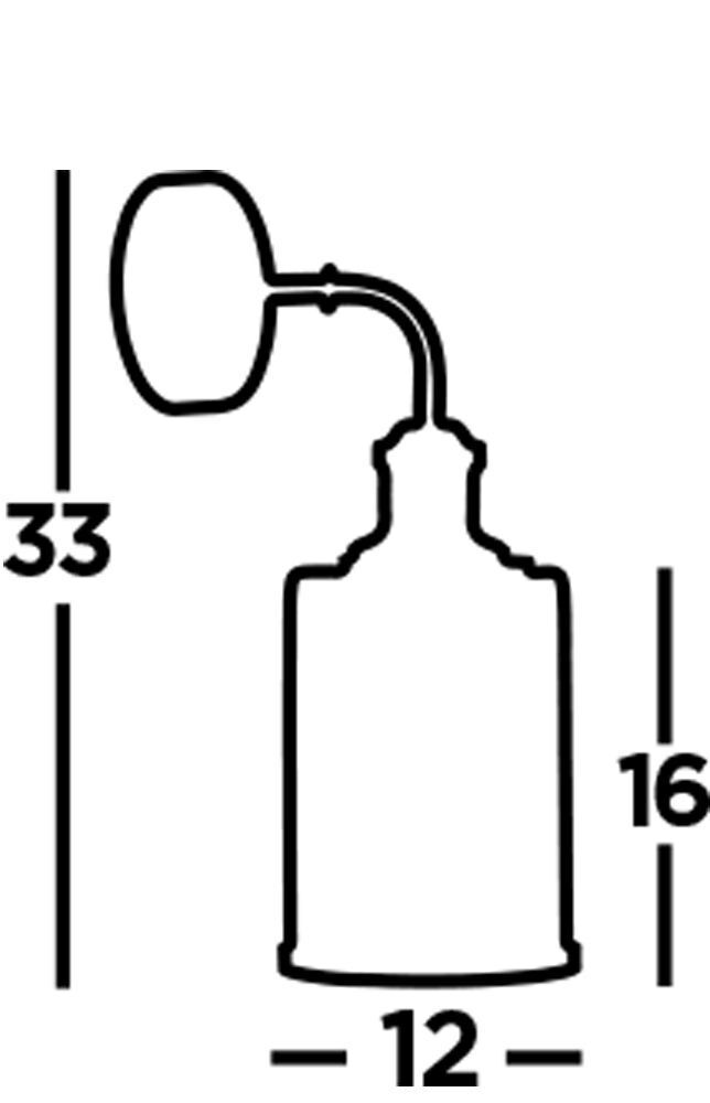 Wandleuchte E27 in Messing Antik Klar Glas Metall Vintage Wandleuchte E27 in Messing Antik Klar Glas Metall Vintage