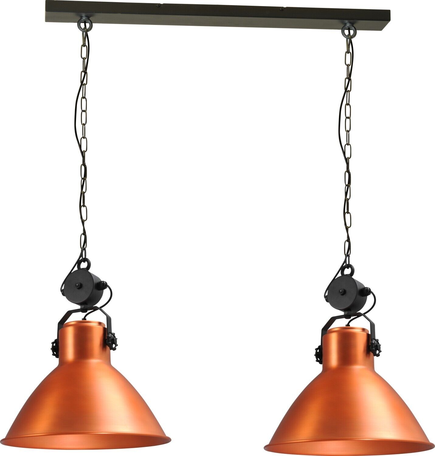 Premium Hängelampe Kupfer schwenkbar 2xE27 Ø45cm