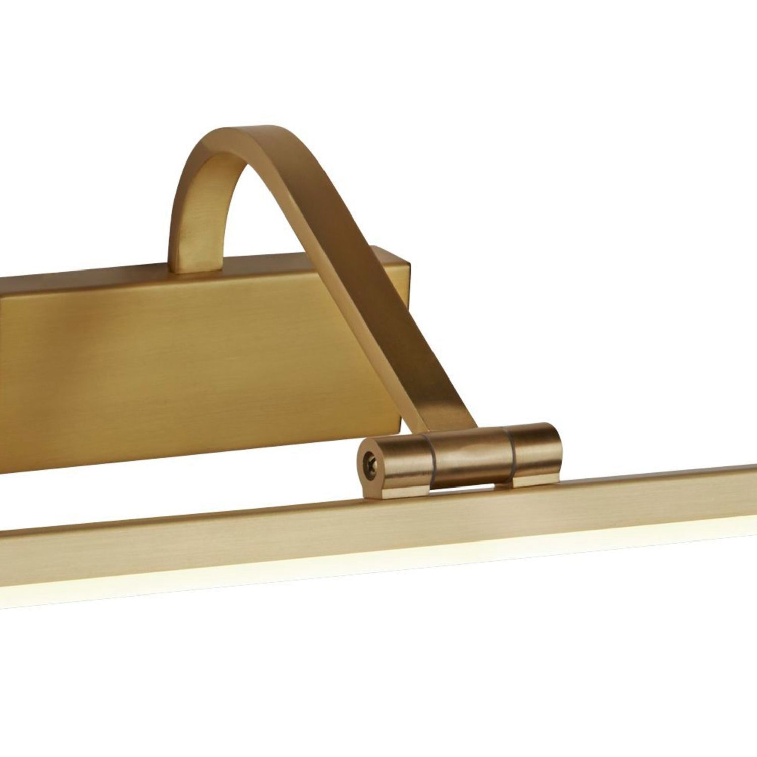 Schmale Bilderleuchte LED verstellbar in Messing B: 51 cm